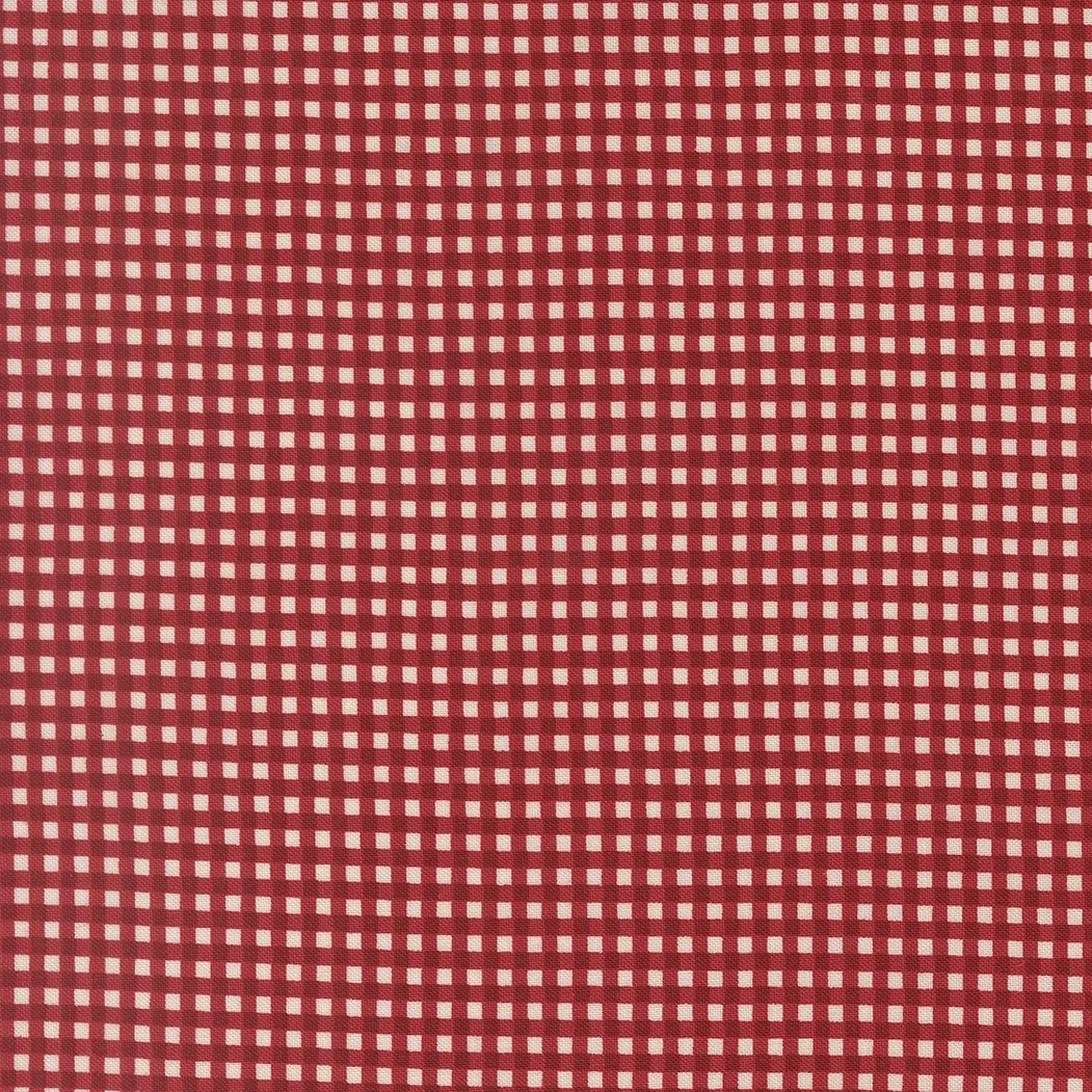 Chilly Gingham Red Yardage