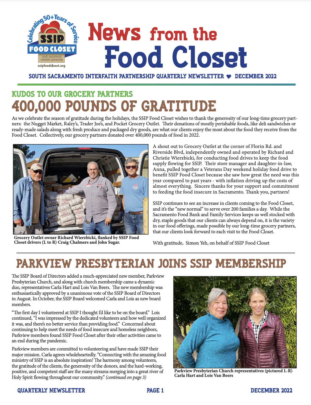 Our December 2022 Newsletter