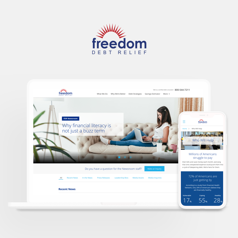 Freedom Debt Relief website
