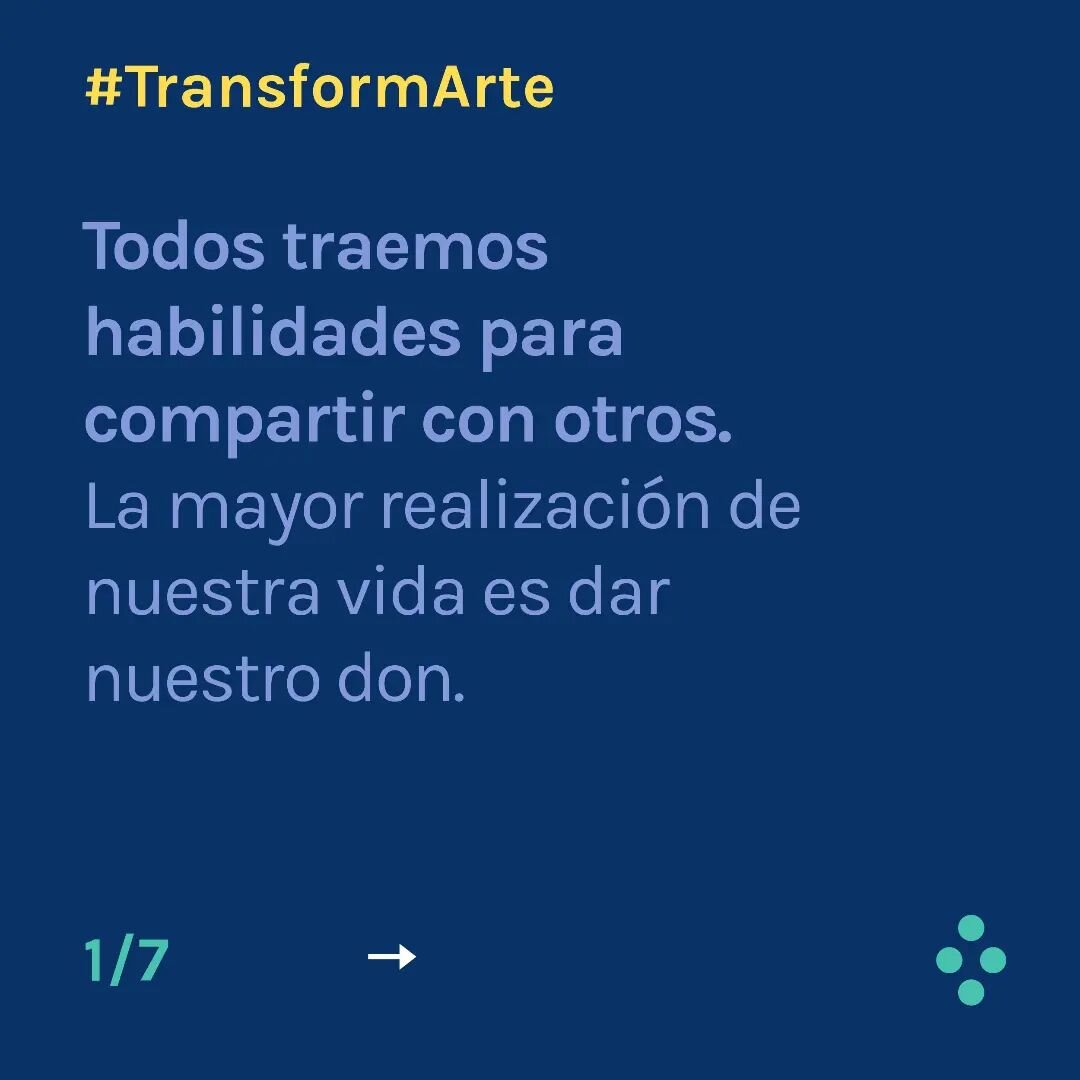 👨&zwj;💻 A principio de mes, tuvimos el primer encuentro de #TransformArte, sobre reinvenci&oacute;n laboral. Estas son algunas reflexiones que comparti&oacute; @annischuff sobre los dones, la vocaci&oacute;n y las lealtades ocultas que podemos esta