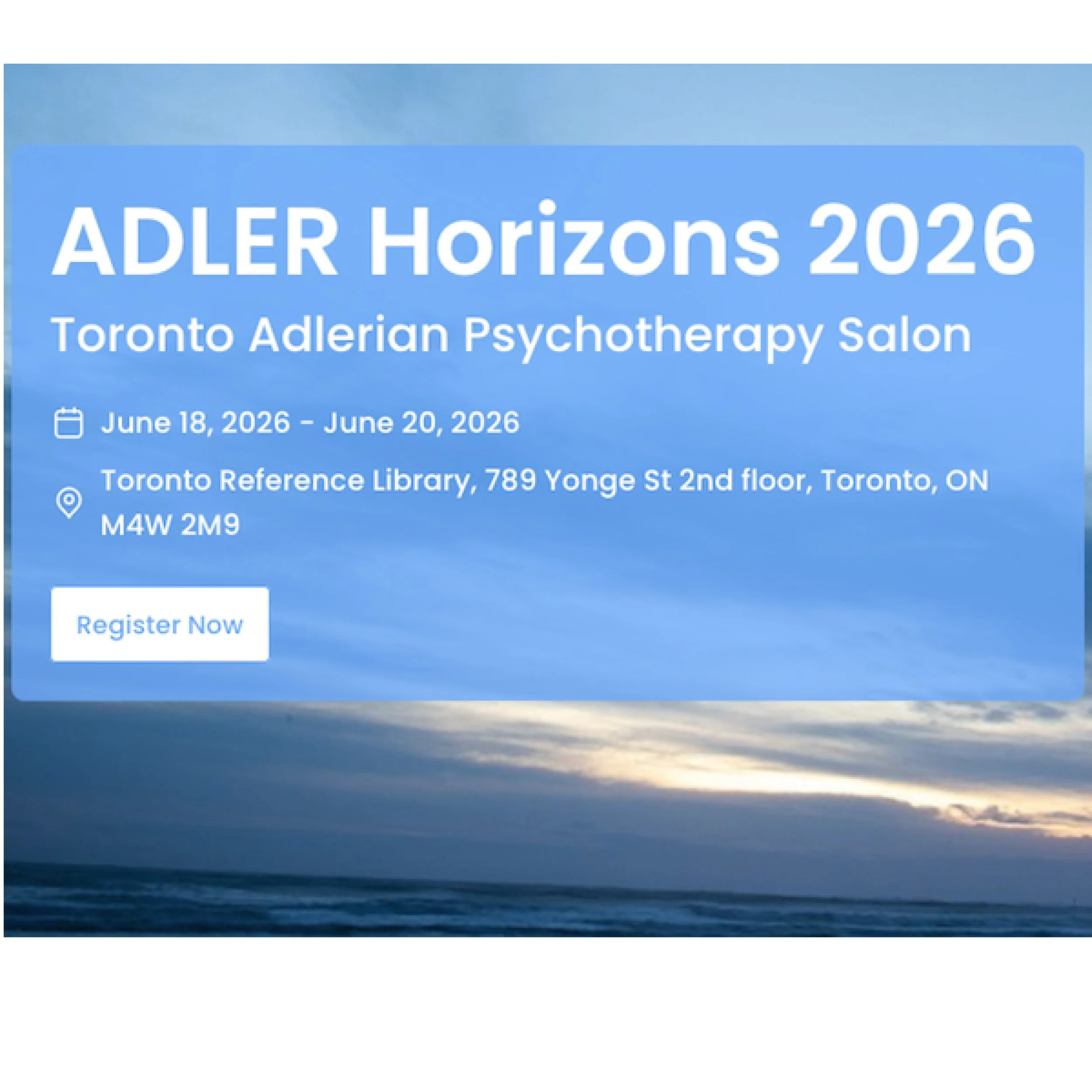 Toronto Adlerian Psychotherapy Salon