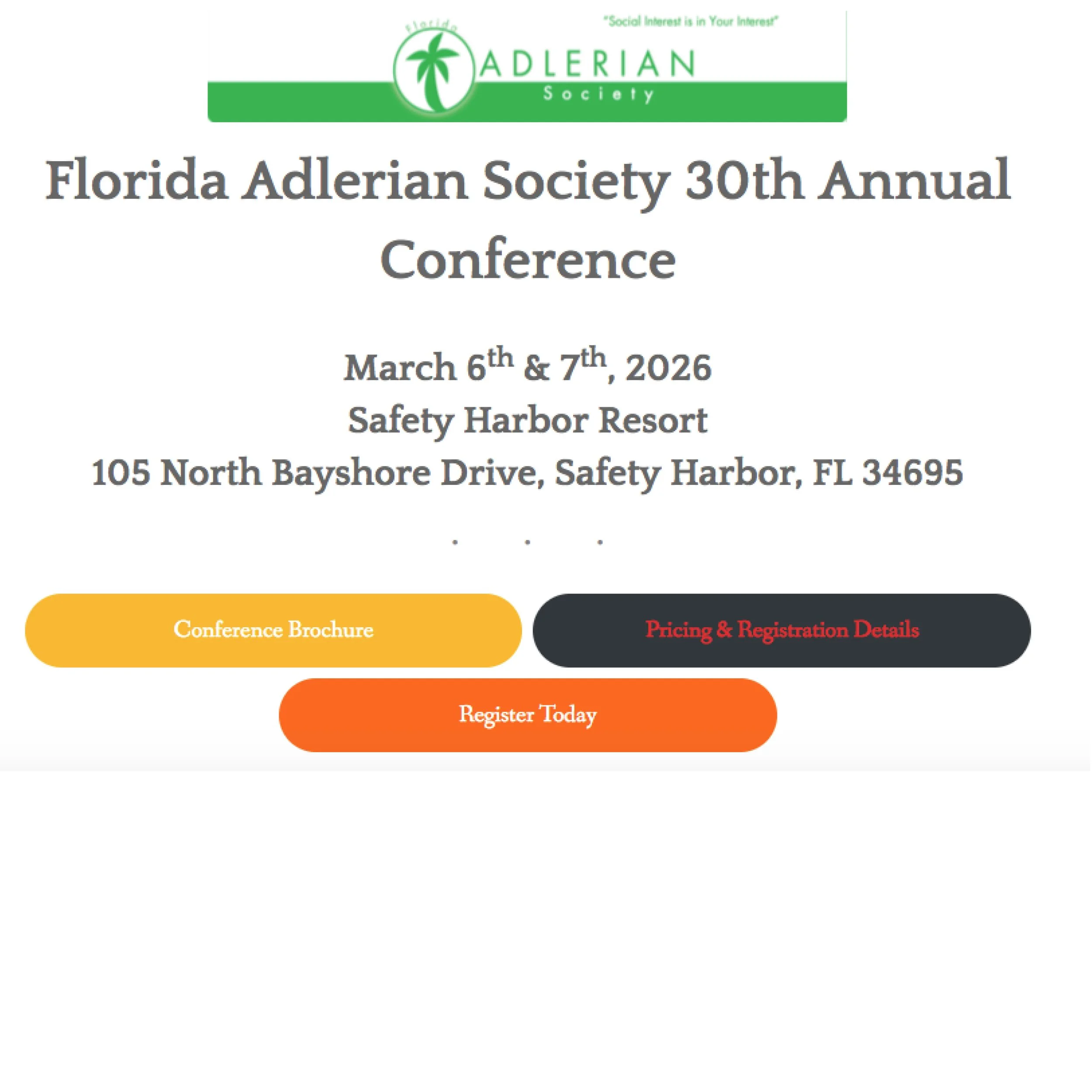 Florida Adlerian Society Conference