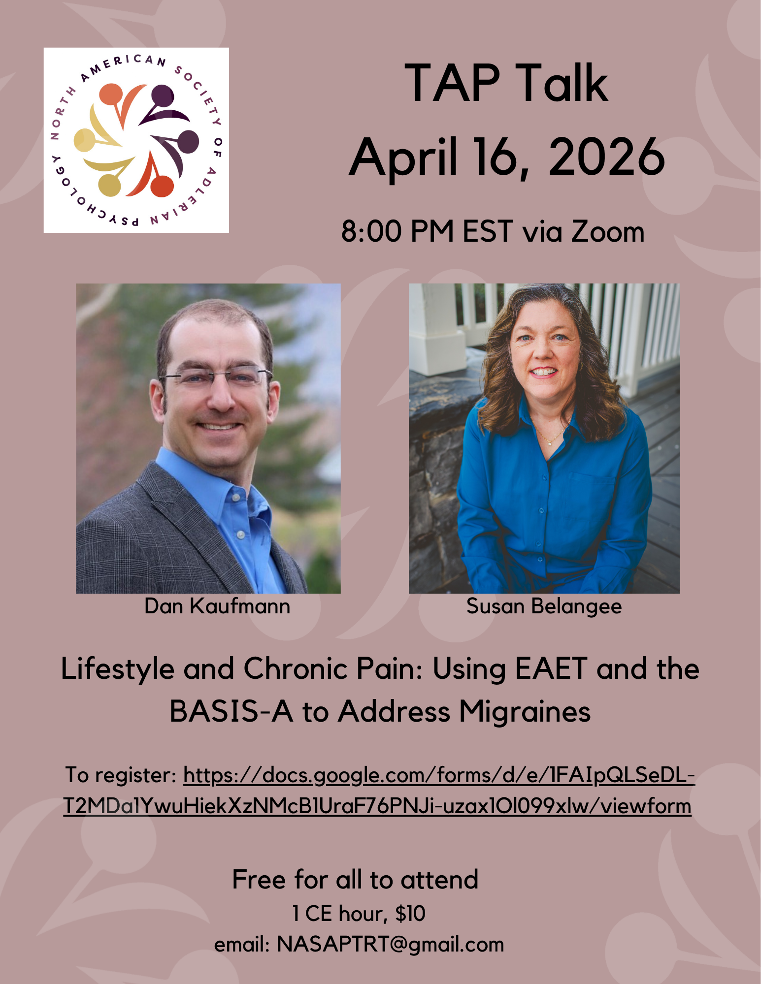TAP Talk: &nbsp;Lifestyle and Chronic Pain: Using EAET and the BASIS-A to Address Migraines
