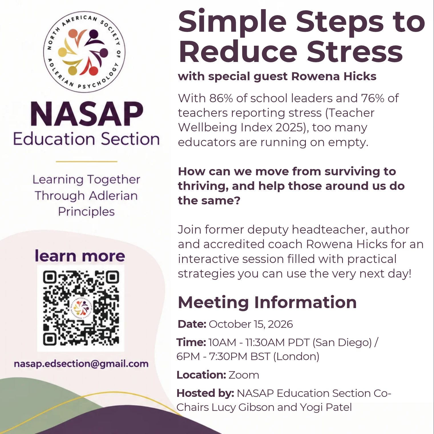 Education Section Monthly Meeting