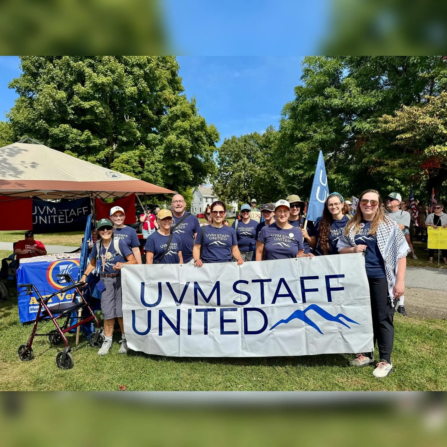 Don&rsquo;t Mourn, ORGANIZE! UVMSU members along with our union siblings from across Vermont came together to celebrate Labor Day with an epic march through the streets of Burlington followed by a rally and picnic in Battery Park.  UVMSU Co-President