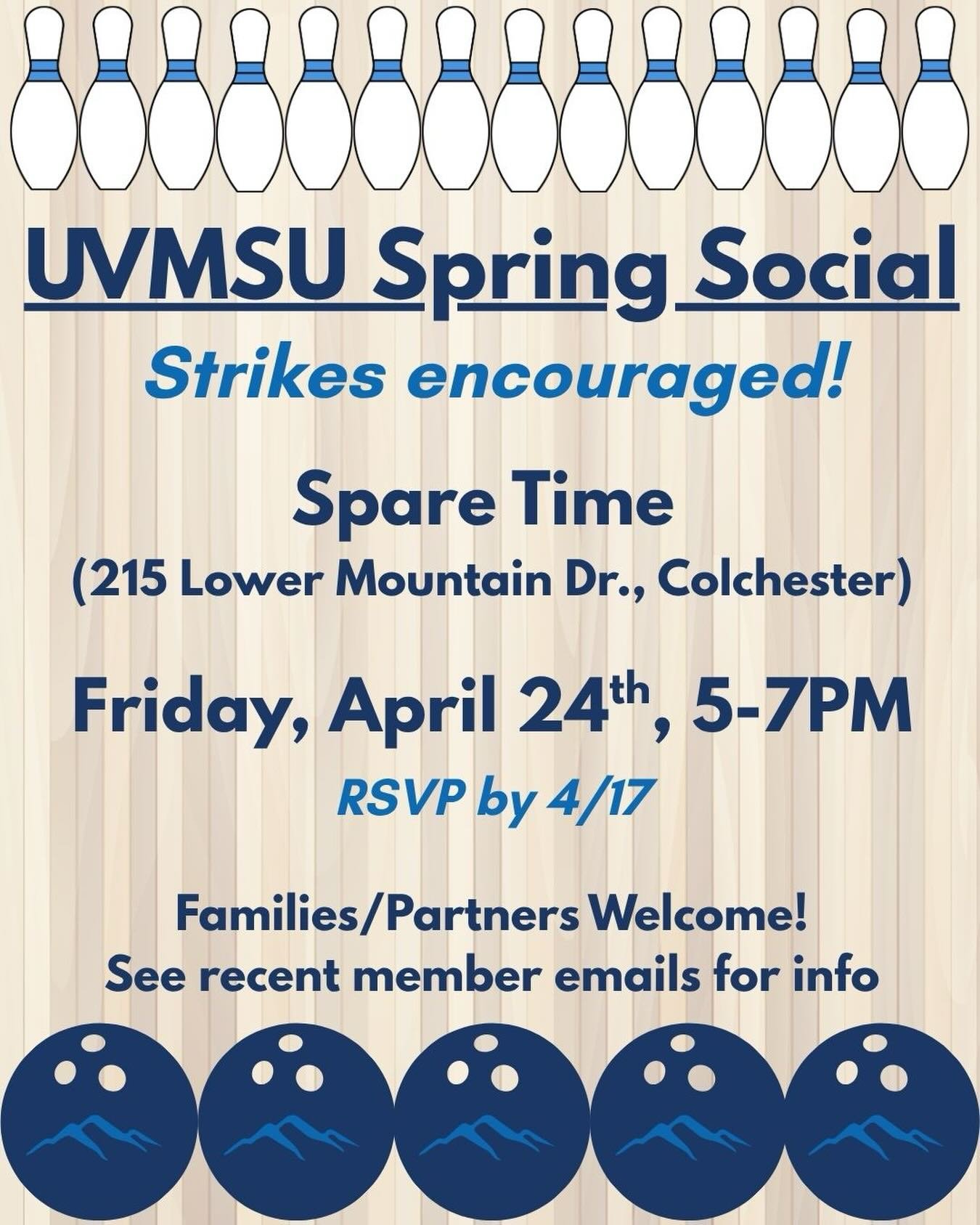 Join fellow union members and our families for a night of bowling at Spare Time in Colchester. Let&rsquo;s get the ball rolling on bargaining season by building relationships, camaraderie, and friendly competition with our colleagues. Food and drink 