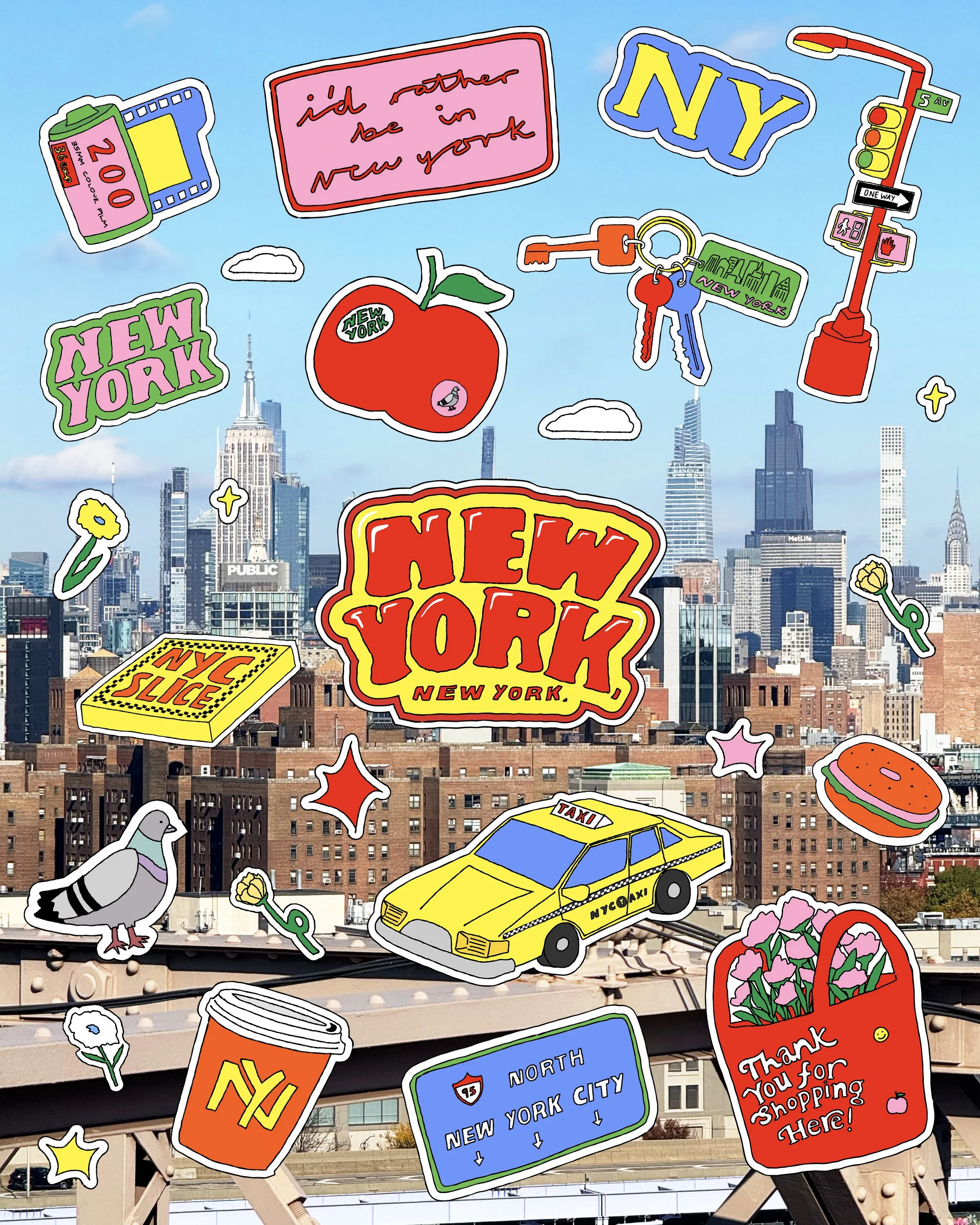 New York Skyline x Tegan Price Stickers.jpg