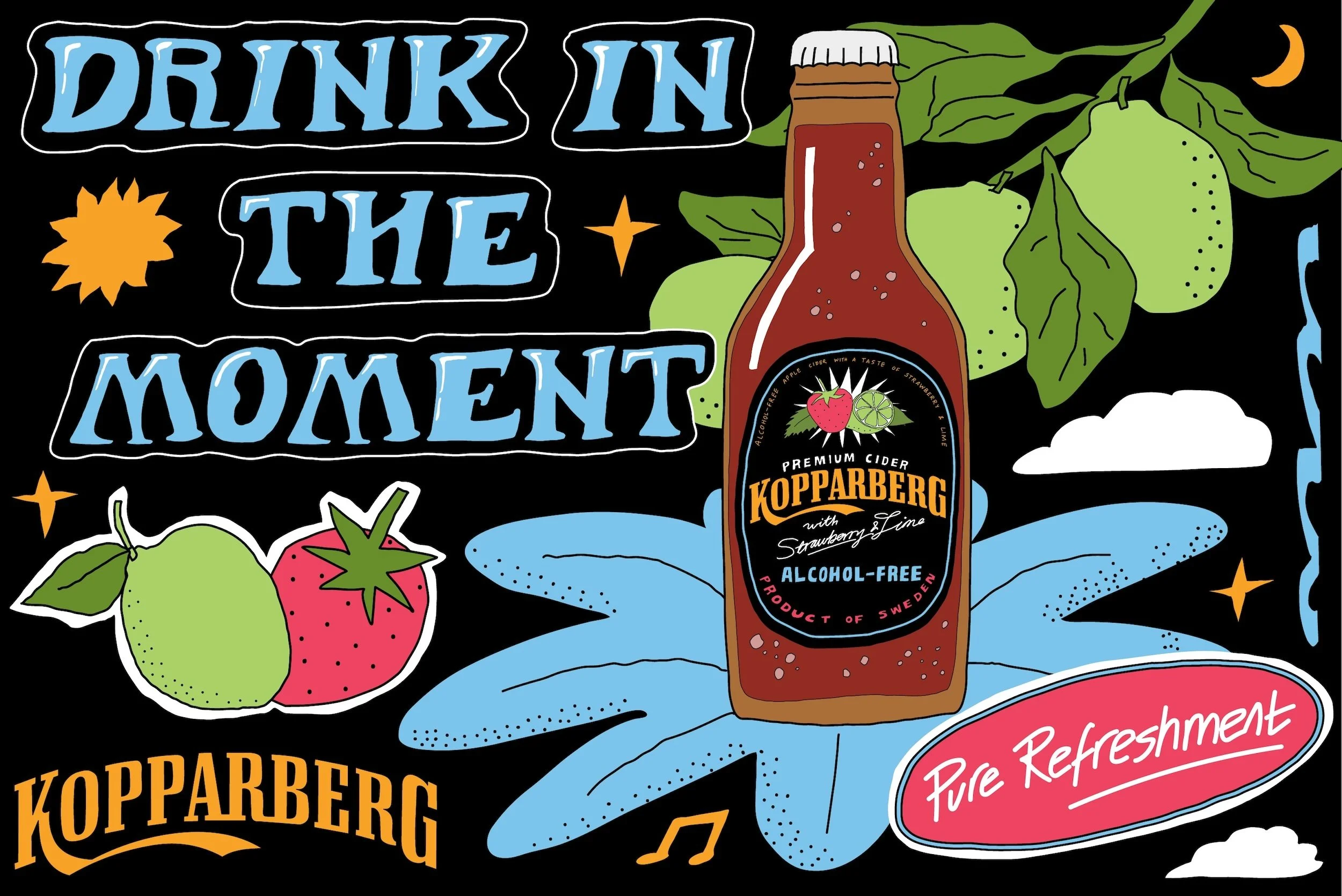 Tegan Price Studio Glastonbury Flags Kopparberg Alcohol Free.jpg