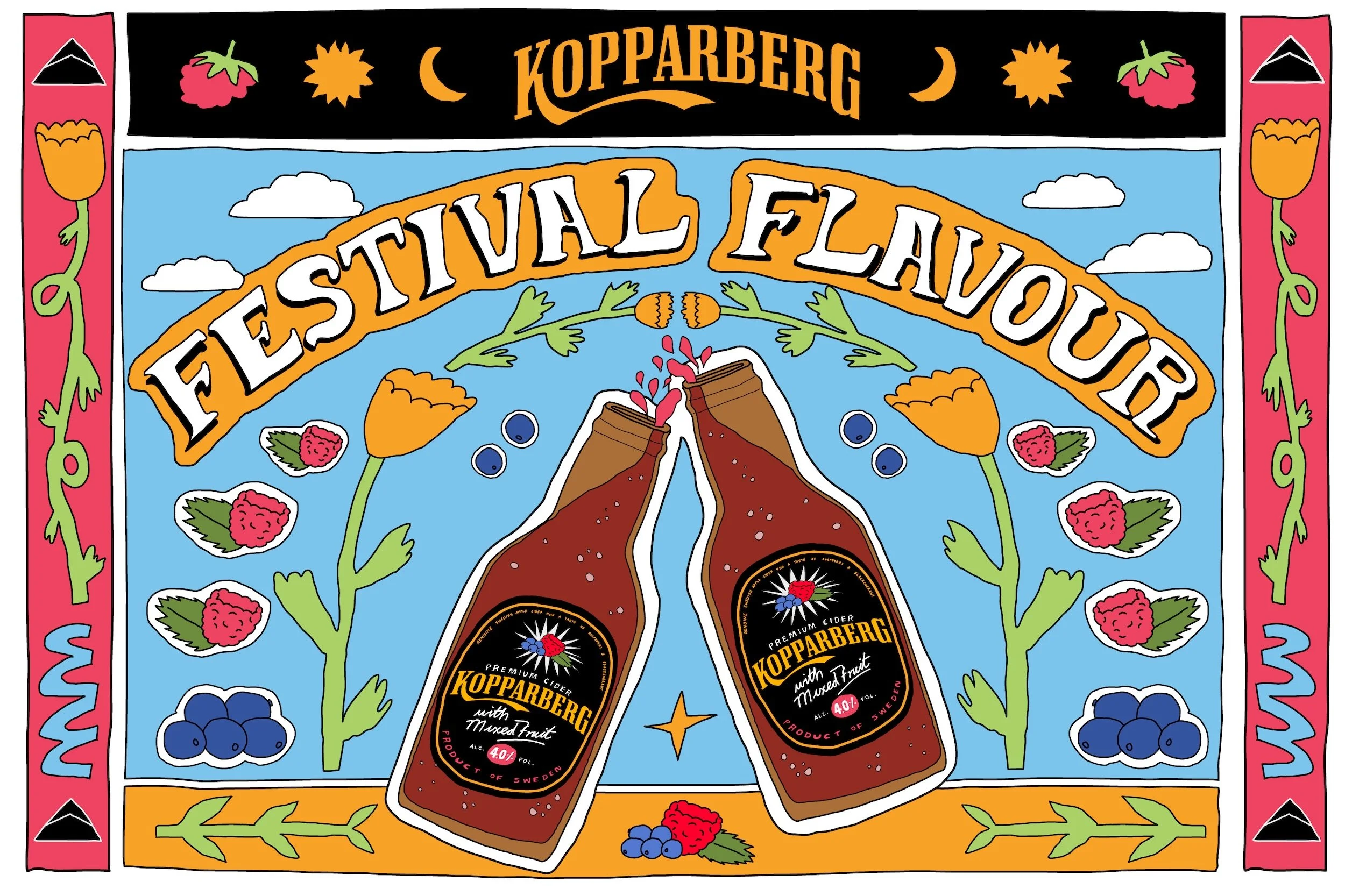 Tegan Price Studio Glastonbury Flags Kopparberg Mxied Fruit.jpg