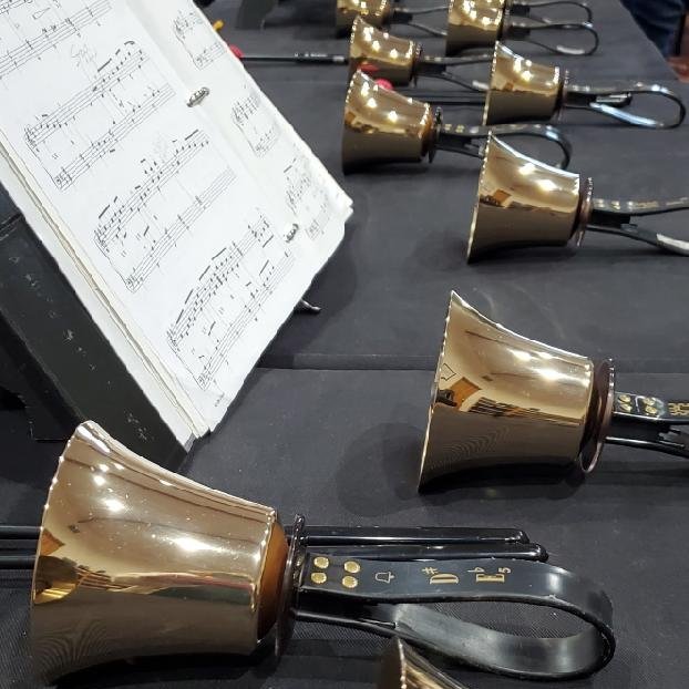 BELL CHOIR CONCERT this Sunday and you are invited! Two bell choirs, Celebration Bells and Jubilation Bells, will be performing music on a set of handheld bells. Each musician is responsible for select notes that, when played together with other musi