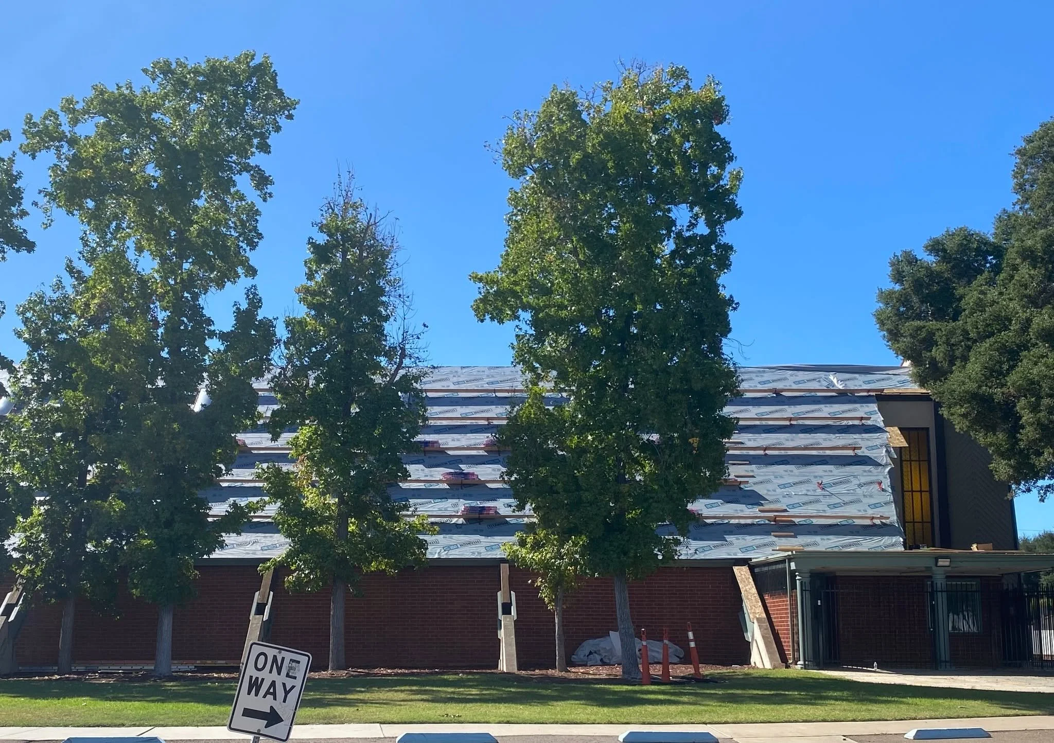 The roofers are on to the next stage of re-roofing the sanctuary! Next up: installing the new shingles. We&rsquo;re so grateful for the progress and can&rsquo;t wait to see the finished result. We&rsquo;re so grateful for everyone who&rsquo;s already