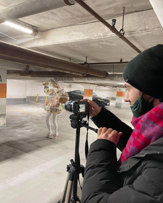 Tiptoe of The Patchwork Pierrot production shot. February 5, 2022. Photo: Sarah Gervais