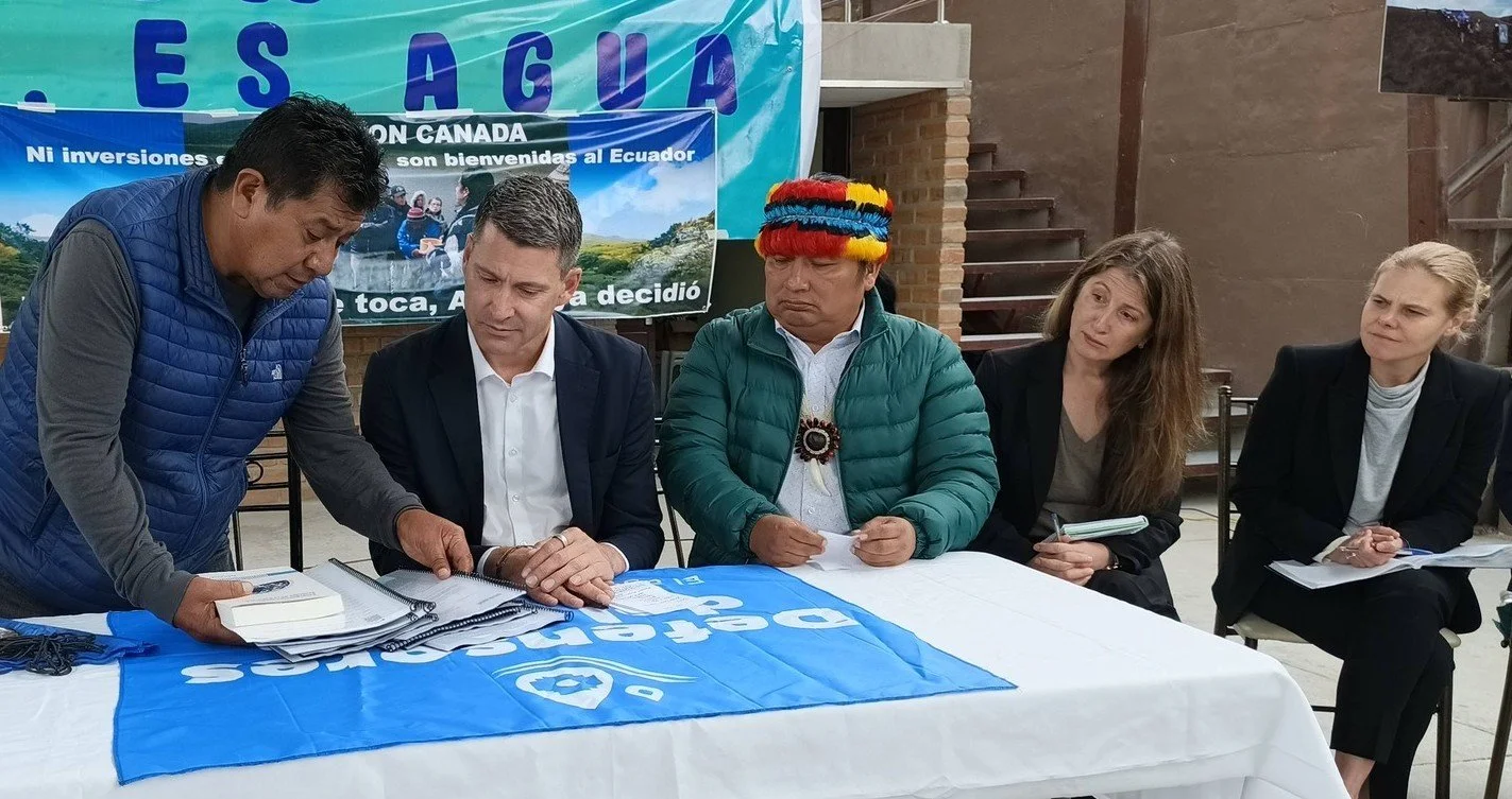 OPEN LETTER TO CANADA’S AMBASSADOR IN ECUADOR: Support Environment Defenders at Risk 