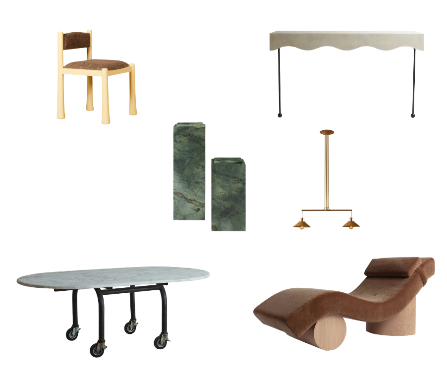 Styling notes graphic describing layered furnishings from multiple design eras, Transitional Italianate (De Haro Street, Potrero Hill) historic renovation and modernization by Spearman Spaces