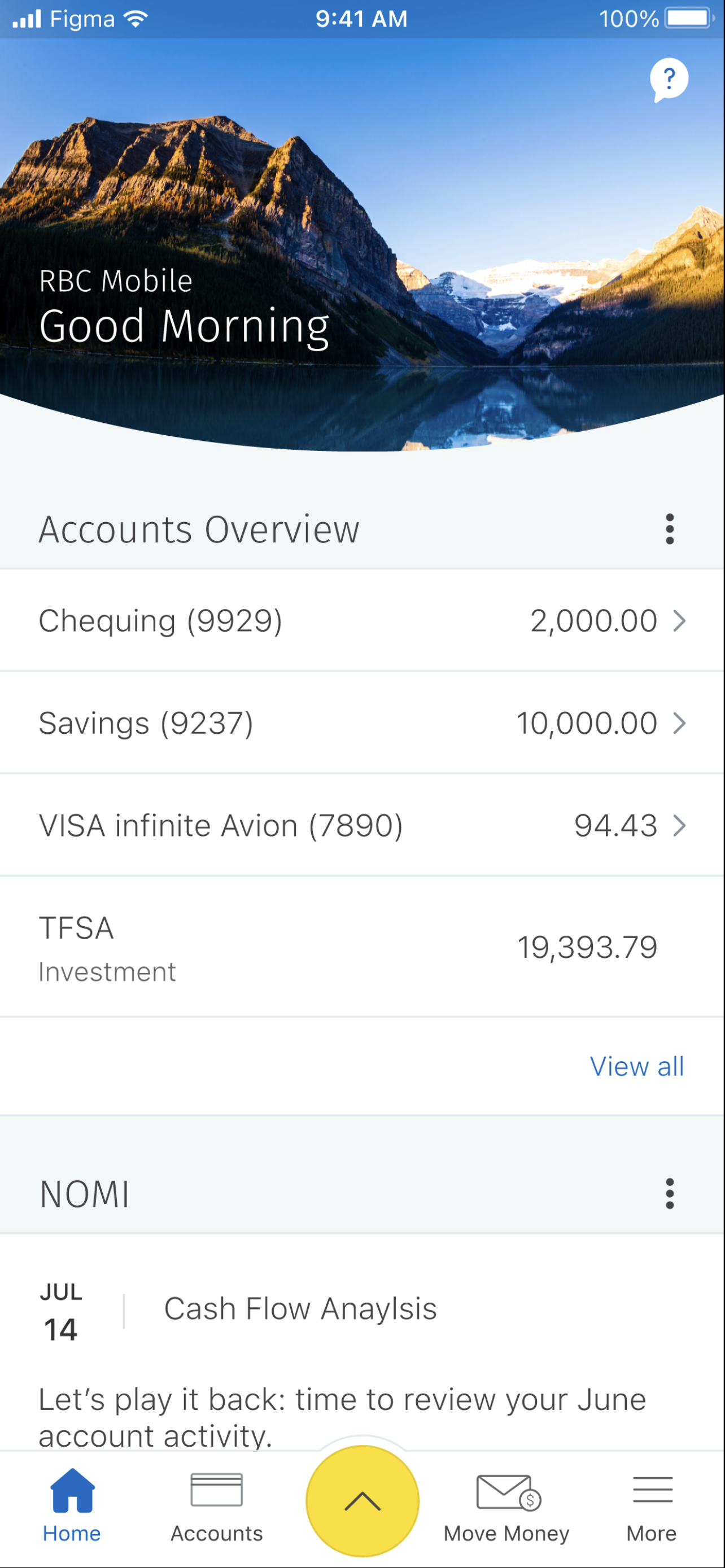 Before - Client could only see the amount of money they have in their investment account. Client has to visit a branch to talk to advisors about their investments and for any change to their portfolio.