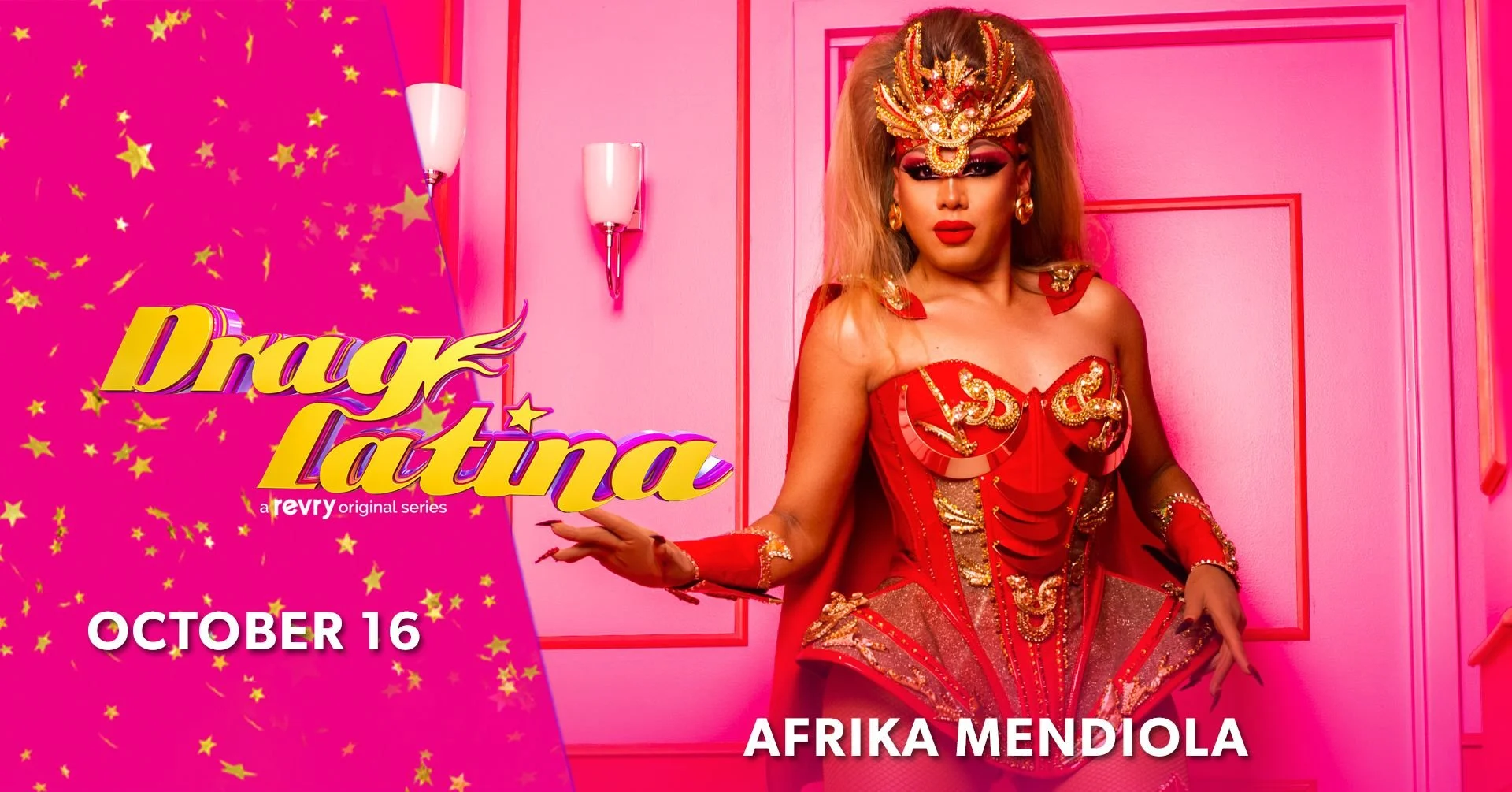Afrika Mendiola in Drag Latina exclusively on Revry