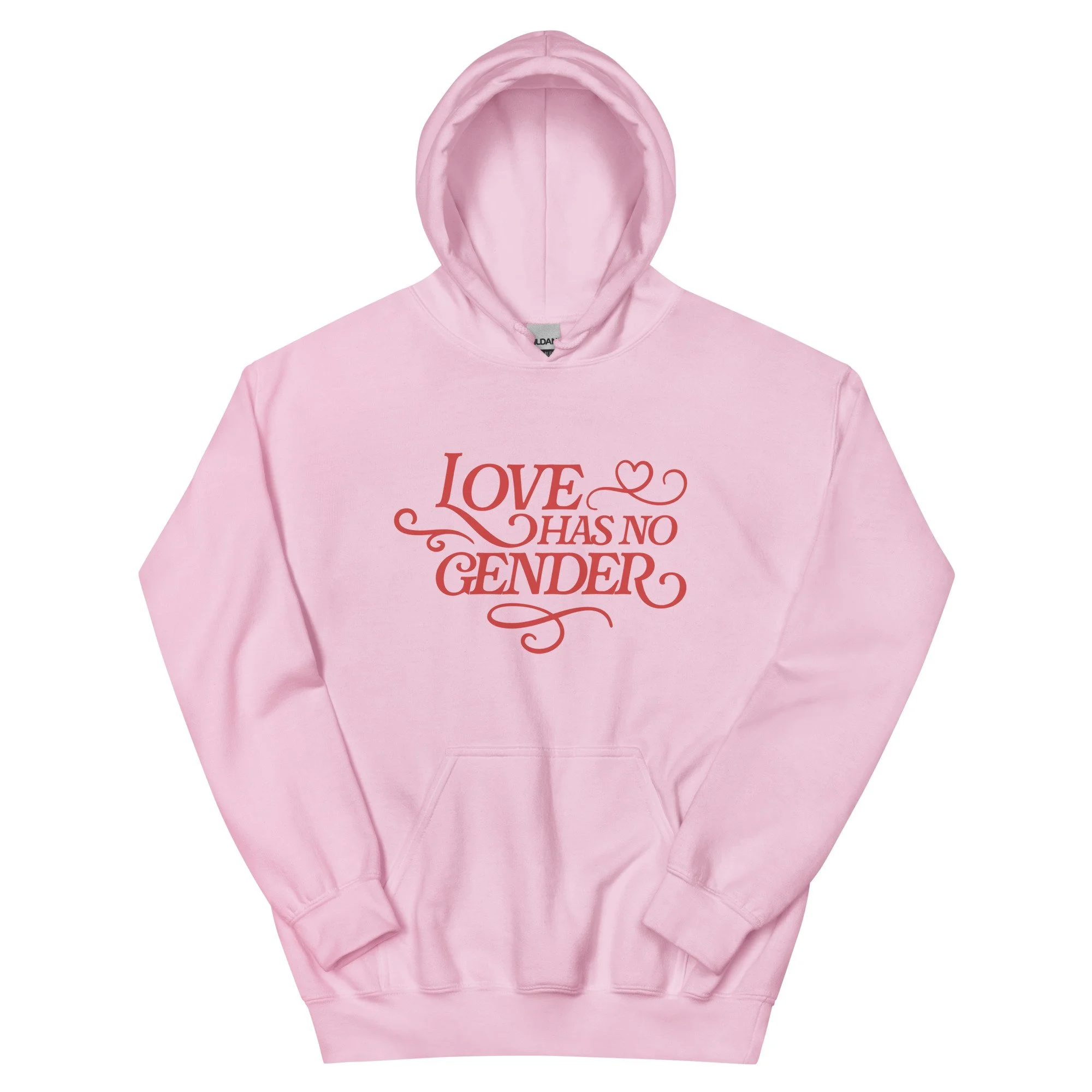 "Love Has No Gender" Hoodie - Pink