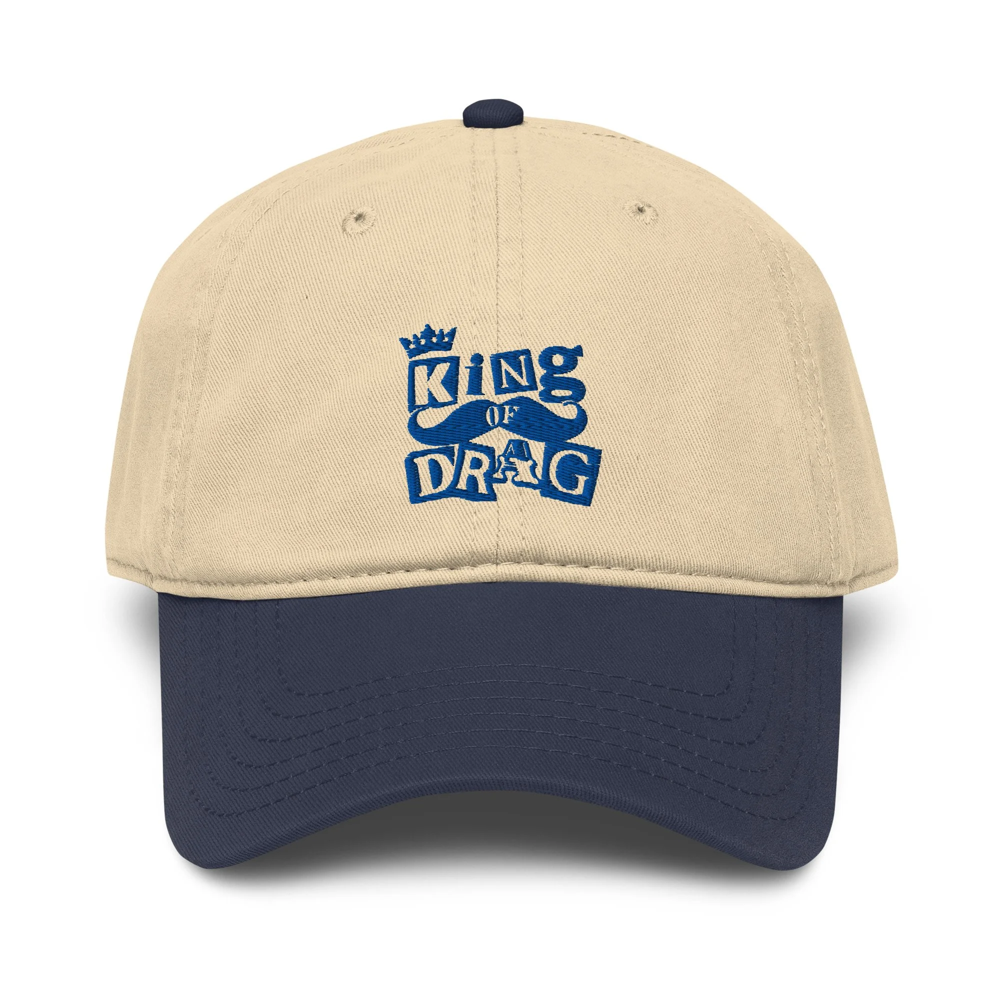 King of Drag Embroidered Blue baseball cap