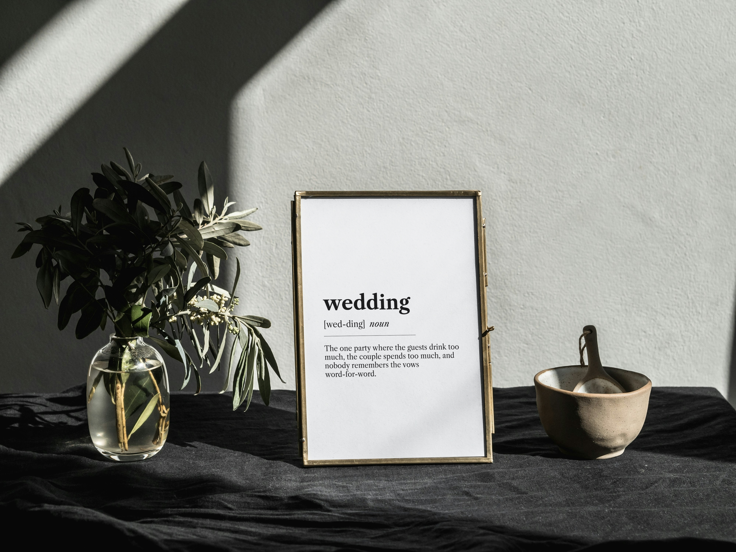 Funny Wedding Definition Digital Print – Humorous Wall Art Download ...