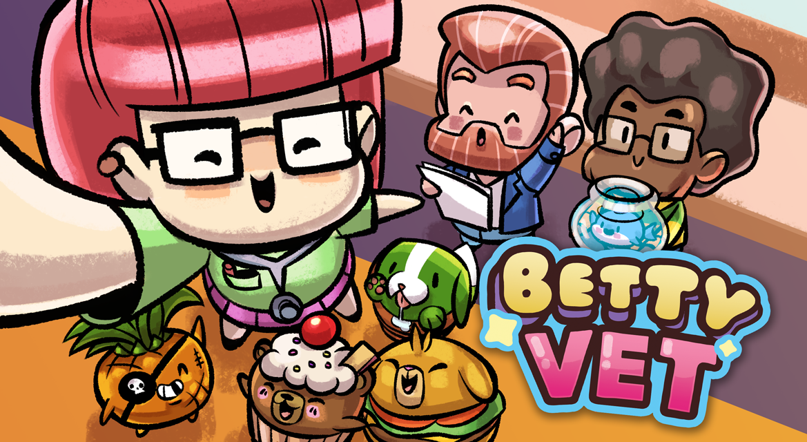 Betty Vet Mobile Game, Splash Screen.