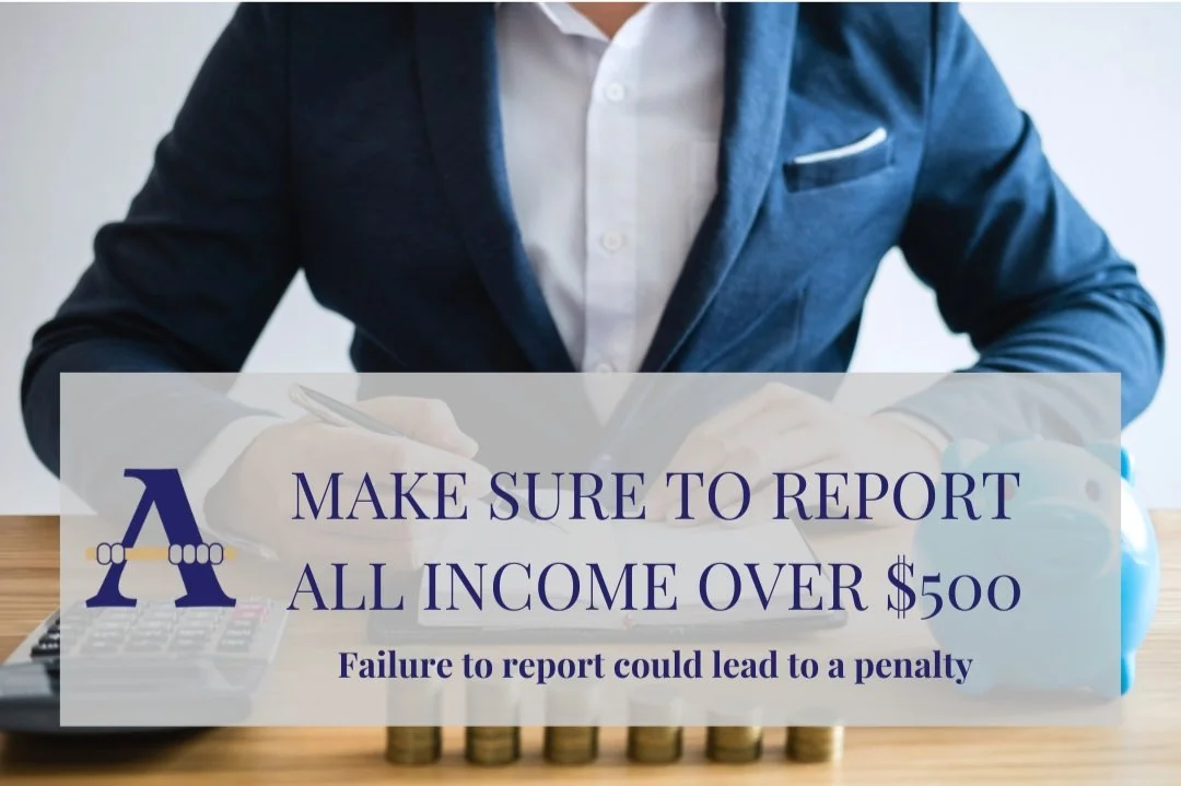 Failure to Report Income Will Result In A Penalty