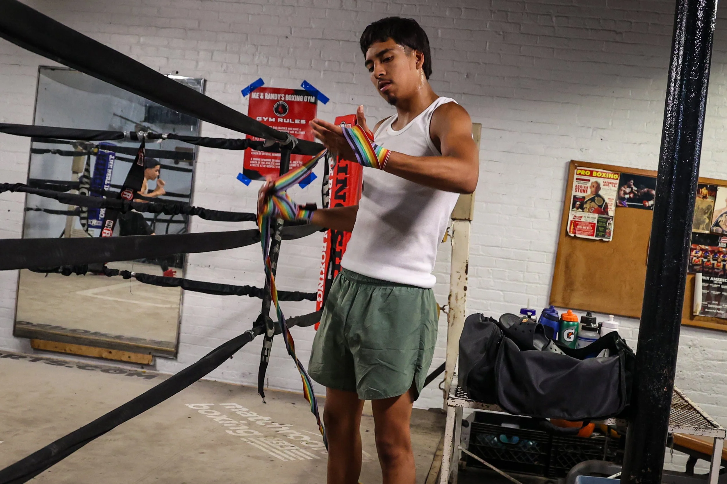 19-year-old boxer Erik Mendez prepares for his next fight.