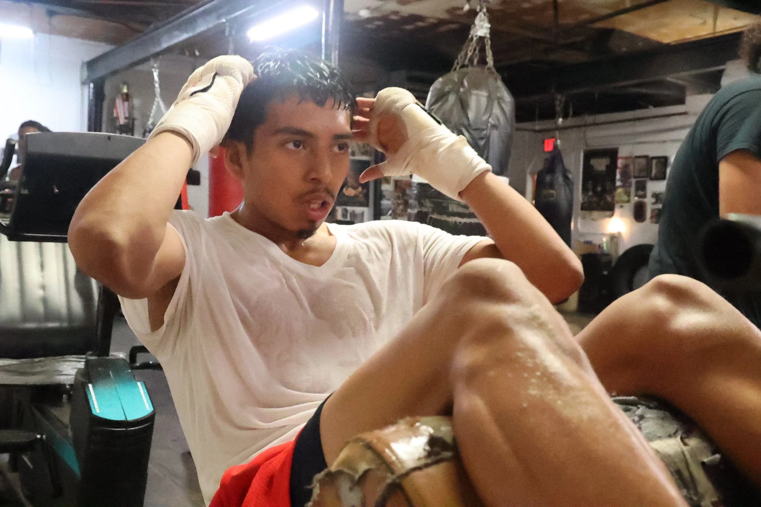 19-year-old boxer Erik Mendez prepares for his next fight.