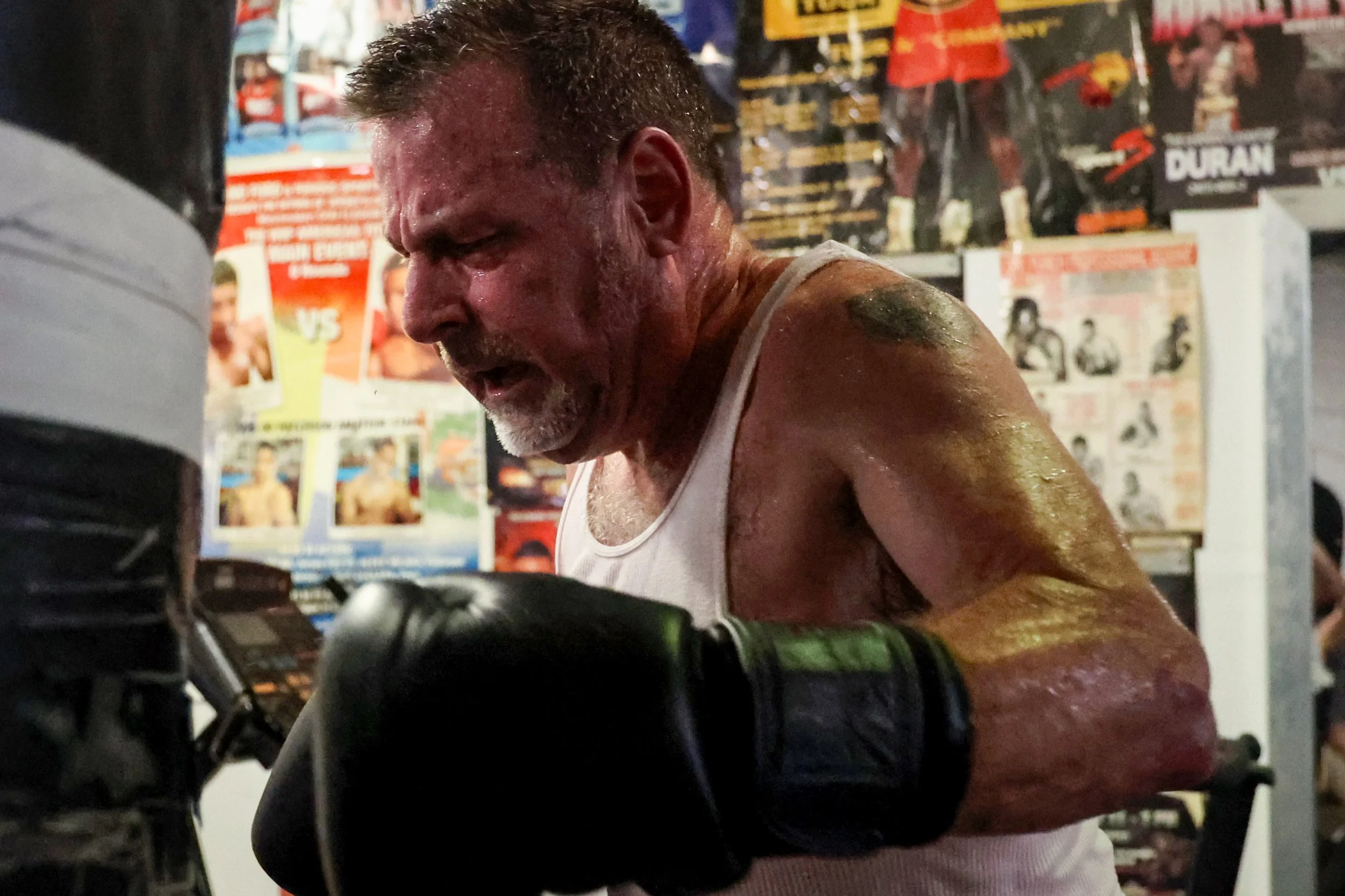 Cary Schwartz works out at Ike and Randy's Boxing Gym, As one of only two remaining boxing gyms in Paterson, the gym offers a dedicated space for young boxers to train and master the art of boxing.
