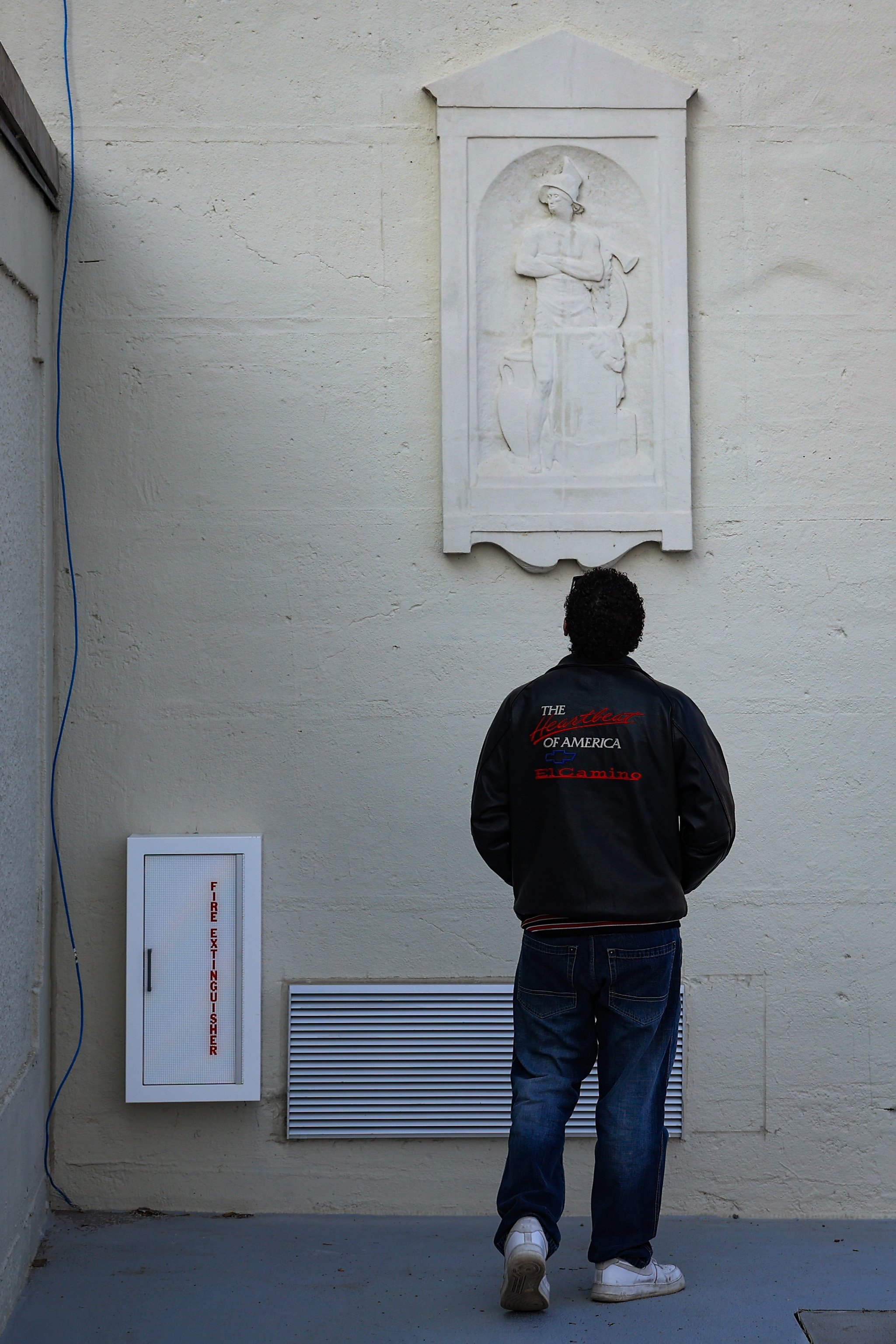 05-24-23 HINCHLIFFE STADIUM GRAND OPENING: A spectator sees relief artwork at the newly renovated Hinchliffe stadium.