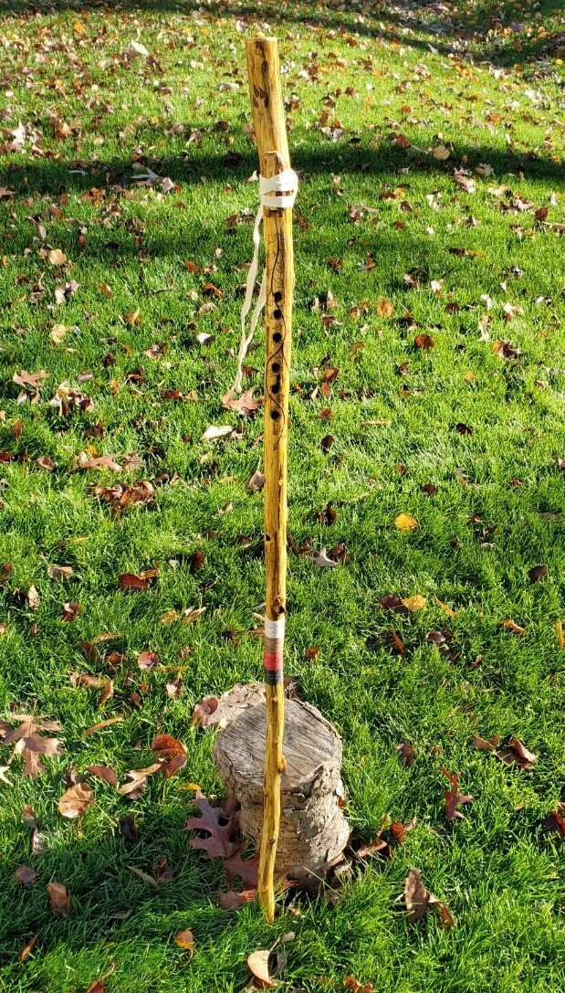 Natural Branch Walking Stick Flutes — Steve Wyse Music