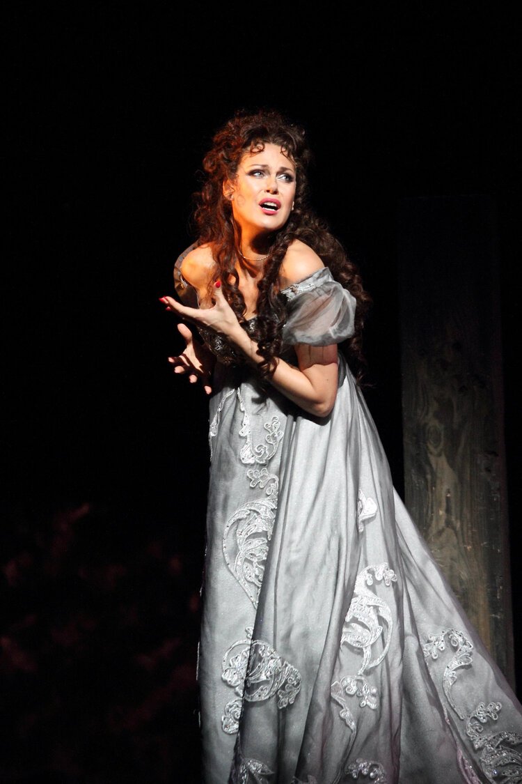 Kristine Opolais as Floria Tosca in Tosca, The Royal Opera © 2019 ROH. Photograph by Catherine Ashmore