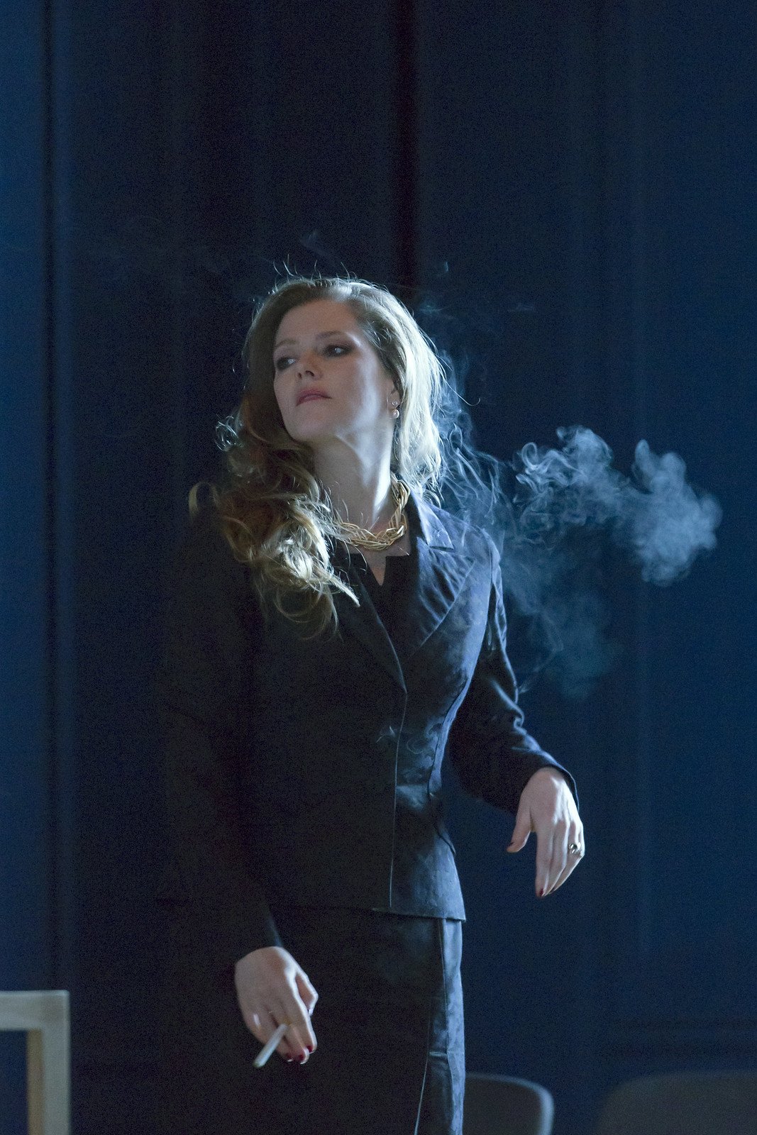 Barbara Hannigan as Isabel in Katie Mitchell's production of George Benjamin and Martin Crimp's Lessons in Love and Violence, The Royal Opera Season 2017/2018 © 2018 ROH. Photograph by Stephen Cummiskey