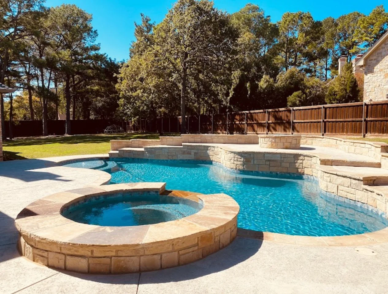 Denton, TX - Luxury Backyard Pool Retreat