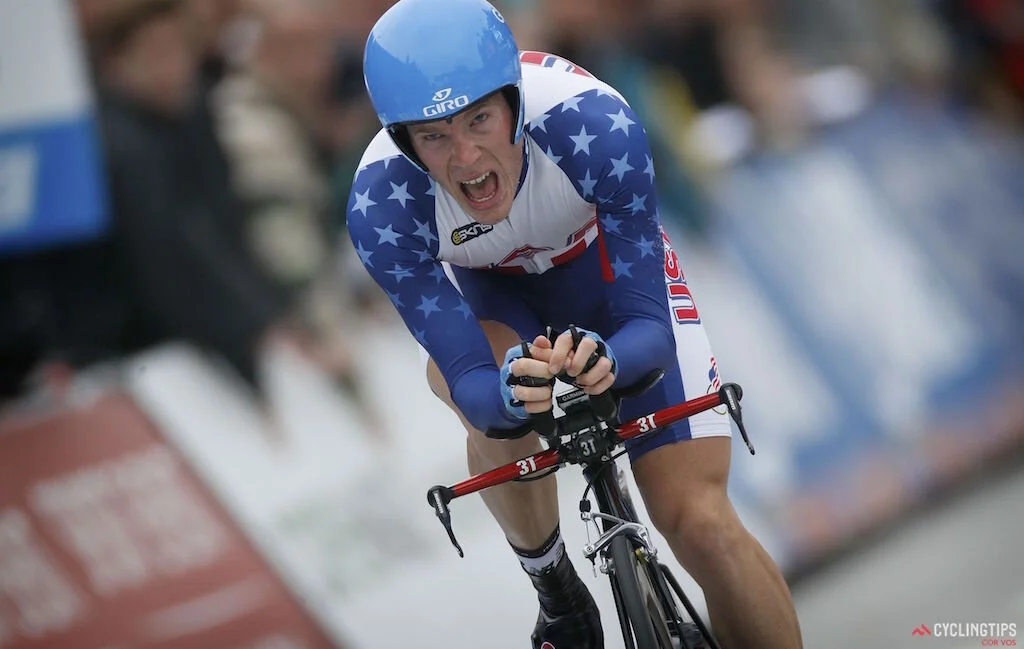 Pushing the limits and embracing suffering during the 2011 World Championship Time Trial in Copenhagen. Photo credit: CorVos