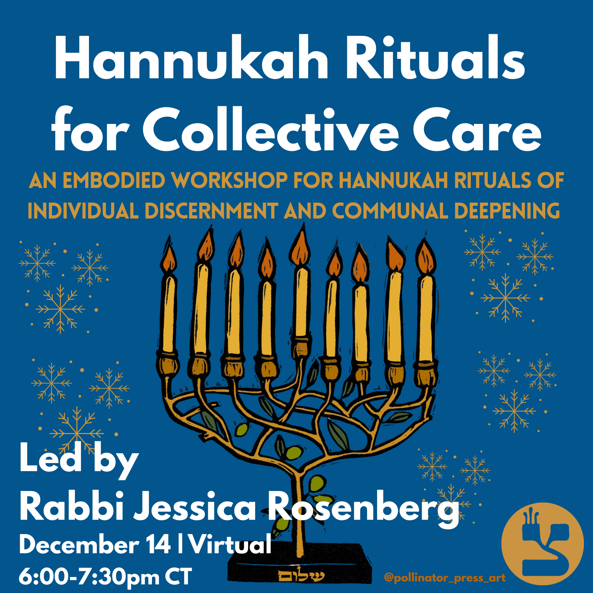 Hannukah Rituals for Collective Care with Rabbi Jessica Rosenberg