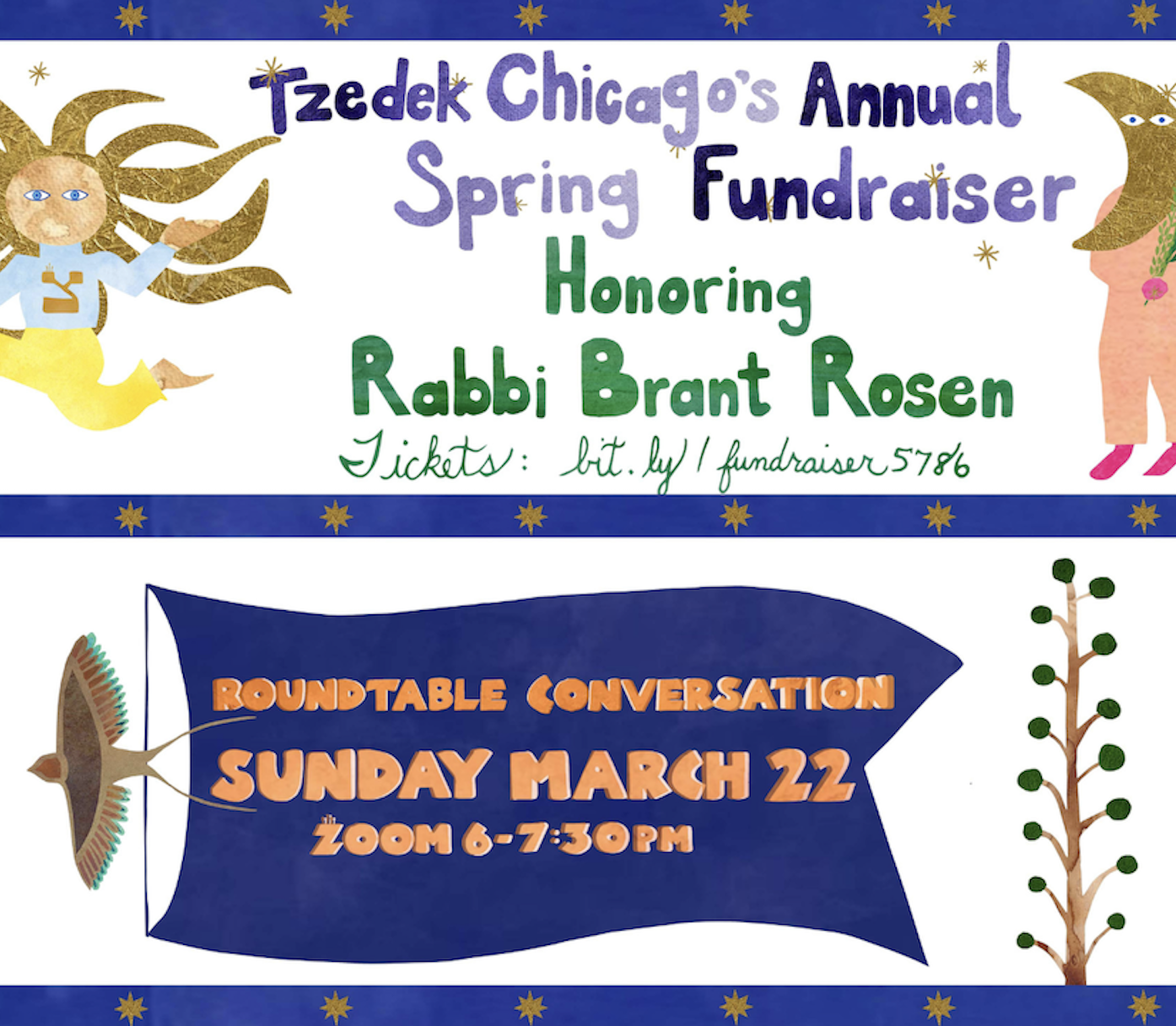 Tzedek Chicago Virtual Spring Fundraiser: A Discussion with Rabbi Brant and His Mentors