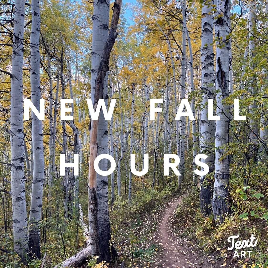 New fall hours: Tue-Sat 10a-6p. Closed Sunday &amp; Monday.

We hope everyone has had an amazing riding season so far! We appreciate all of the support from our wonderful cycling community through the busy spring and summer. With snow on the peaks an