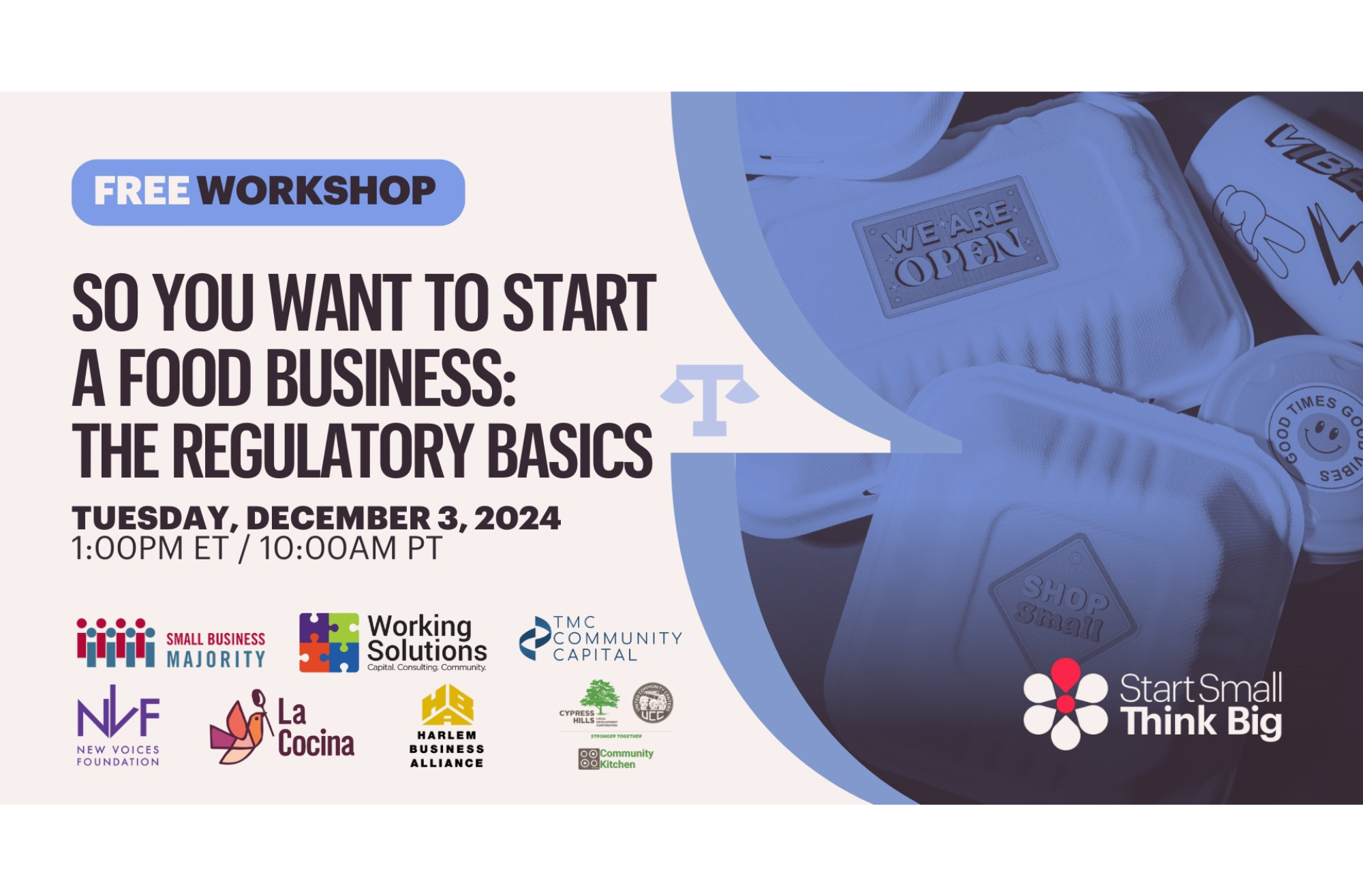 So You want to Start a Food Business: The Regulatory Basics