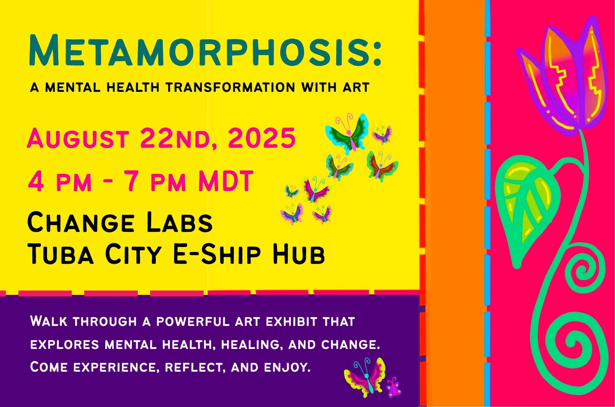 Metamorphosis : A mental health transformation with art