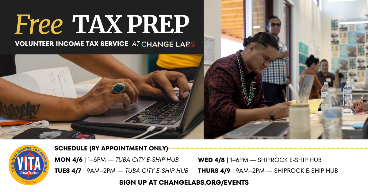 Free Tax Preparation (VITA) at the E-ship Hubs