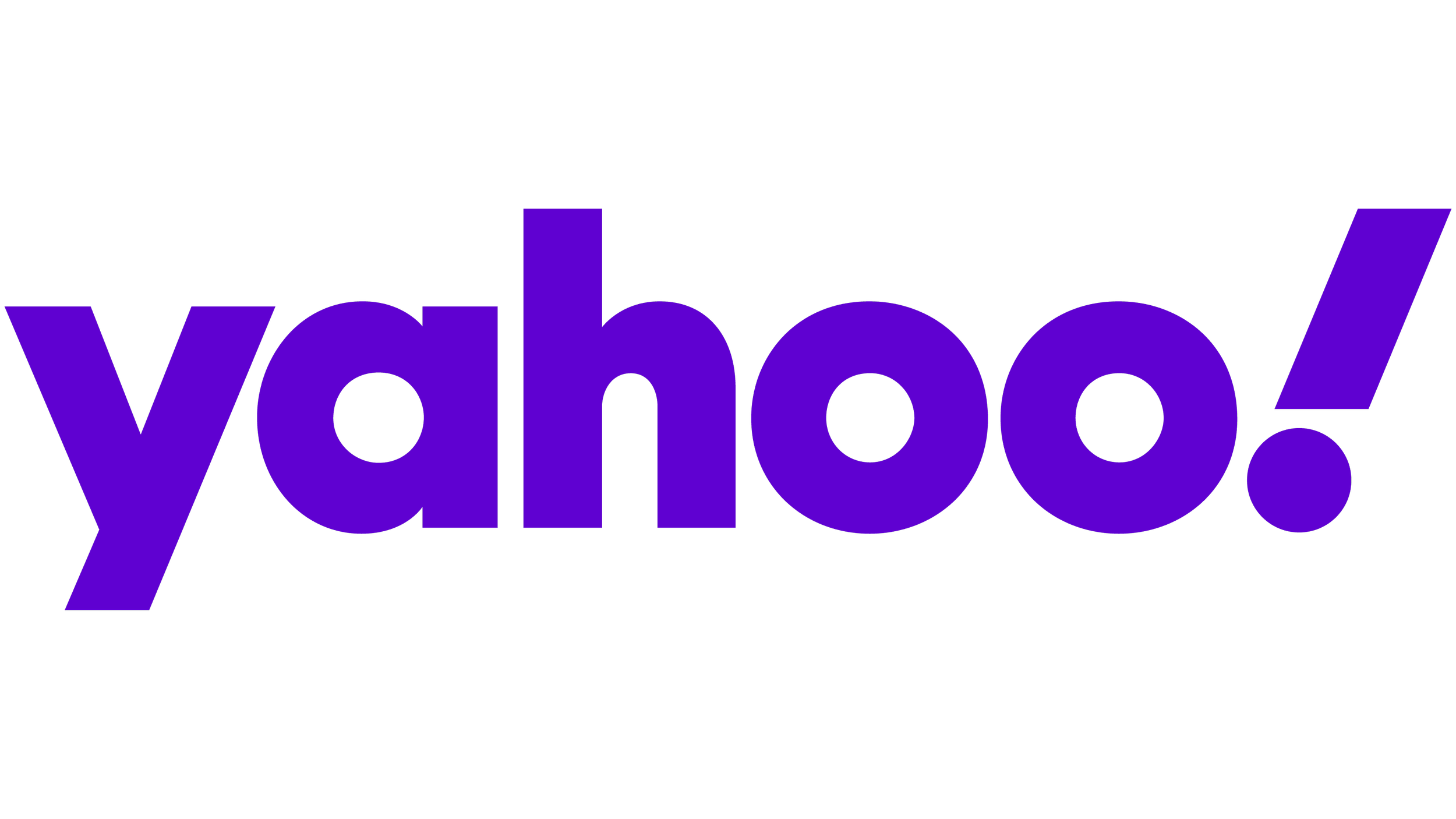 The Yahoo logo in purple text with an exclamation mark.