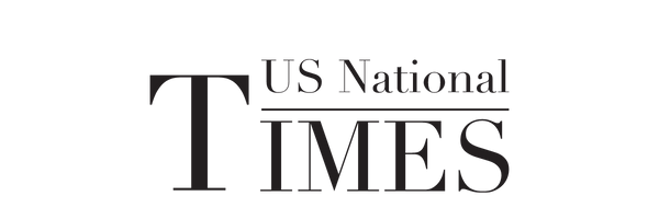 The logo of US National Times, featuring bold black text with 'US National' above 'TIMES'.