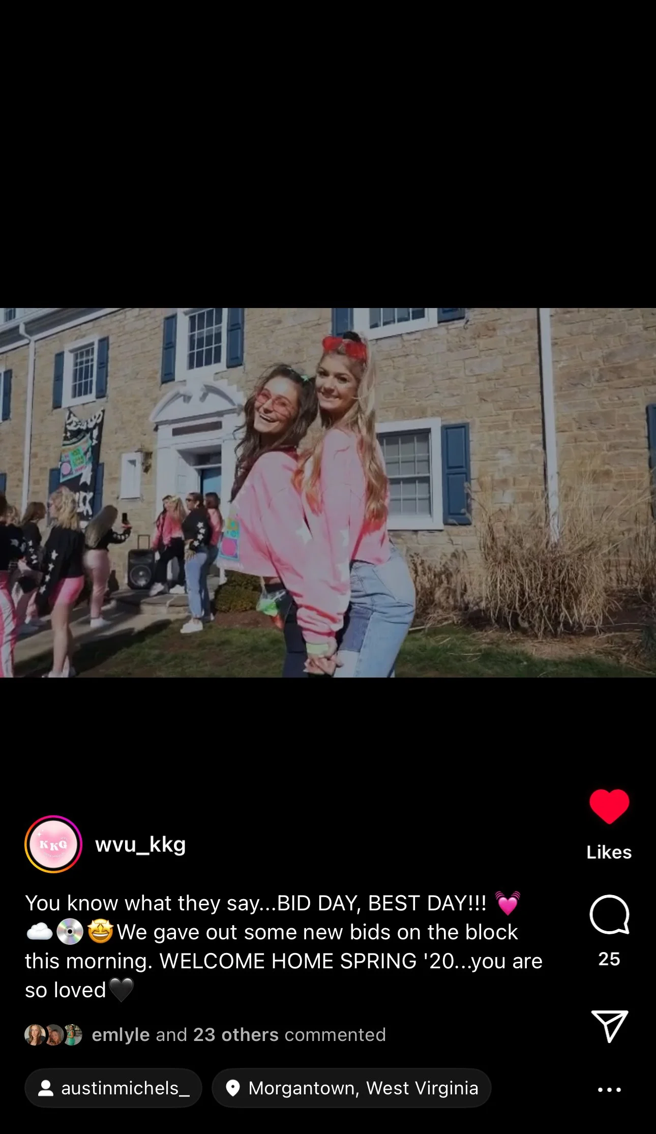 @wvu_kkg: Bid Day video. Coordinated the vision behind this. 
