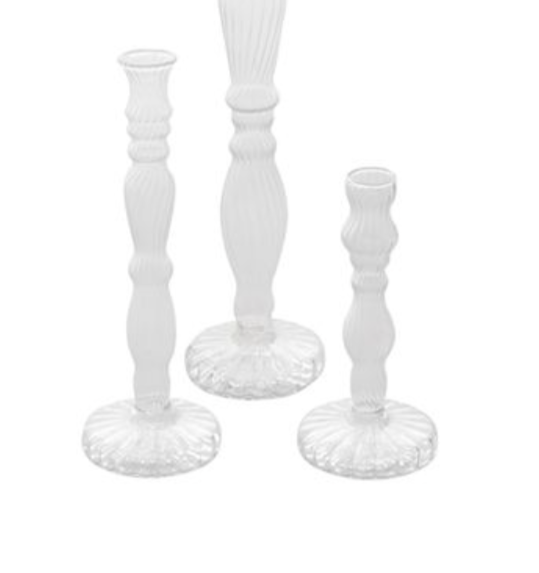 2 QTY - 2.75"X 5.25" Bud Vases + 2 QTY - 2.75"X 7.5" Bud Vases