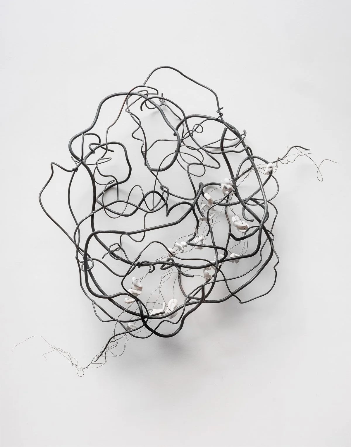 Loose Ends , 38 x 43 x 9 1/2 in 2025, welded steel