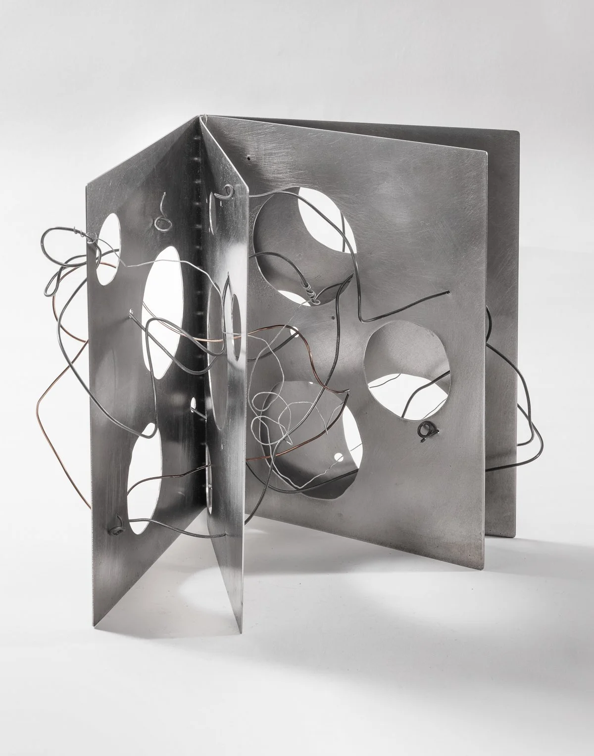 Storiest To Be Told , 9 x 12 x 7 in 2025, welded steel
