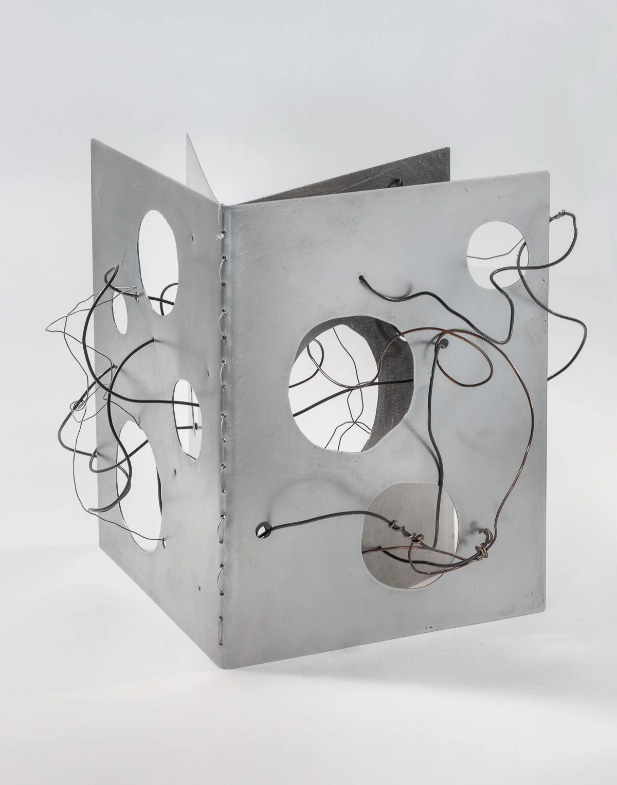Storiest To Be Told , 9 x 12 x 7 in 2025, welded steel