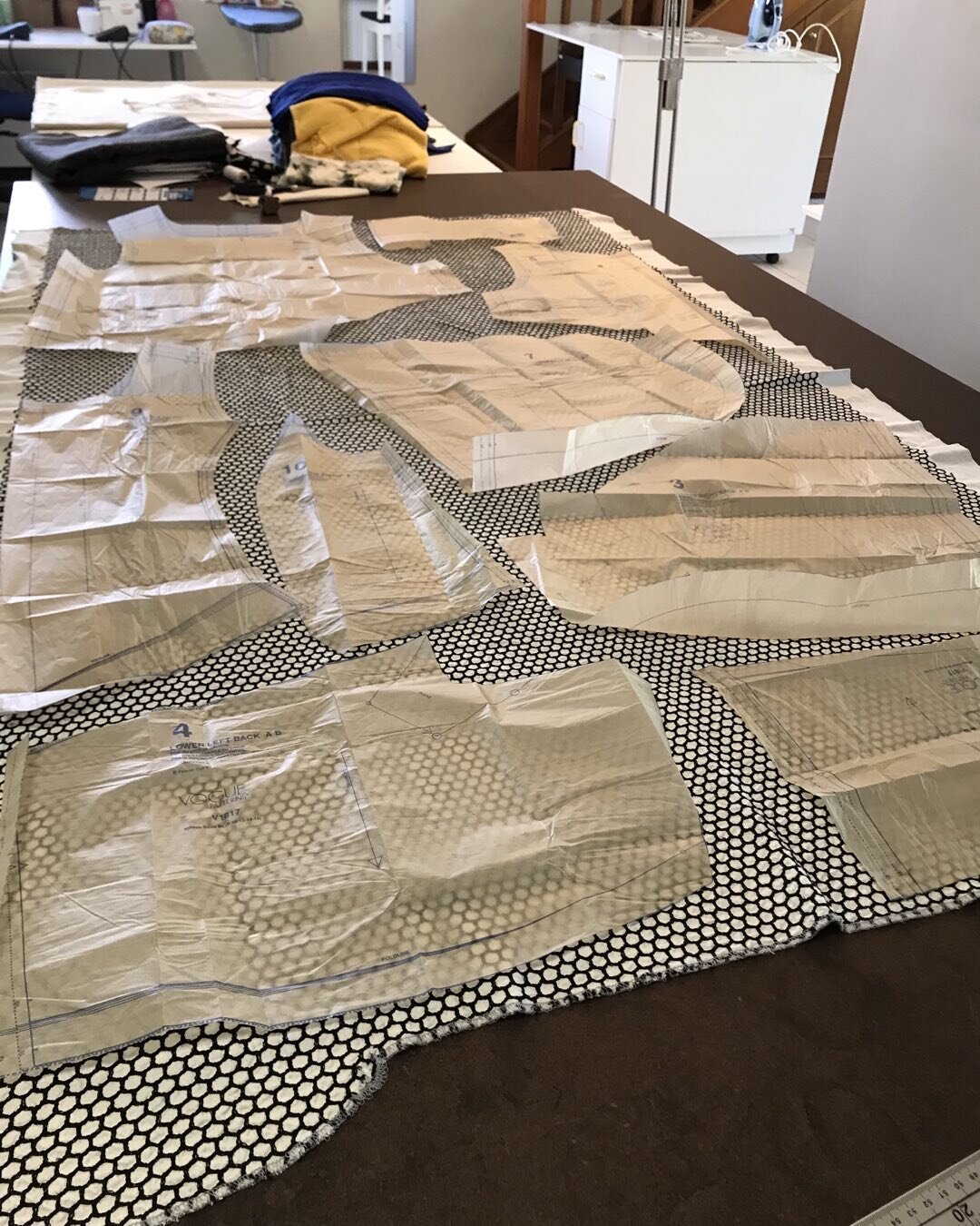 Squeezing it in! Will it fit? 

This is the story of my life, never enough fabric and always spending hours juggling the pattern pieces.
