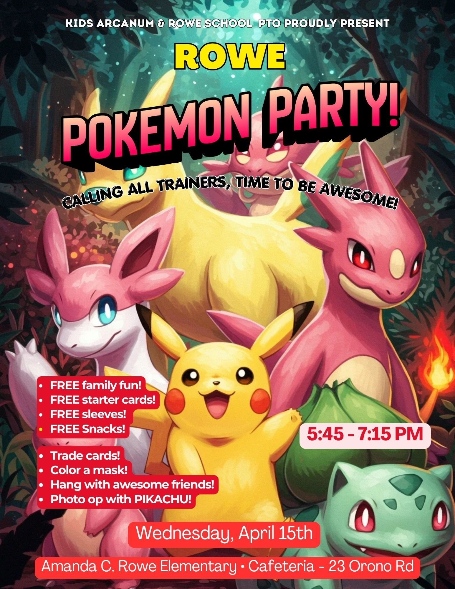 Rowe Pokemon Party