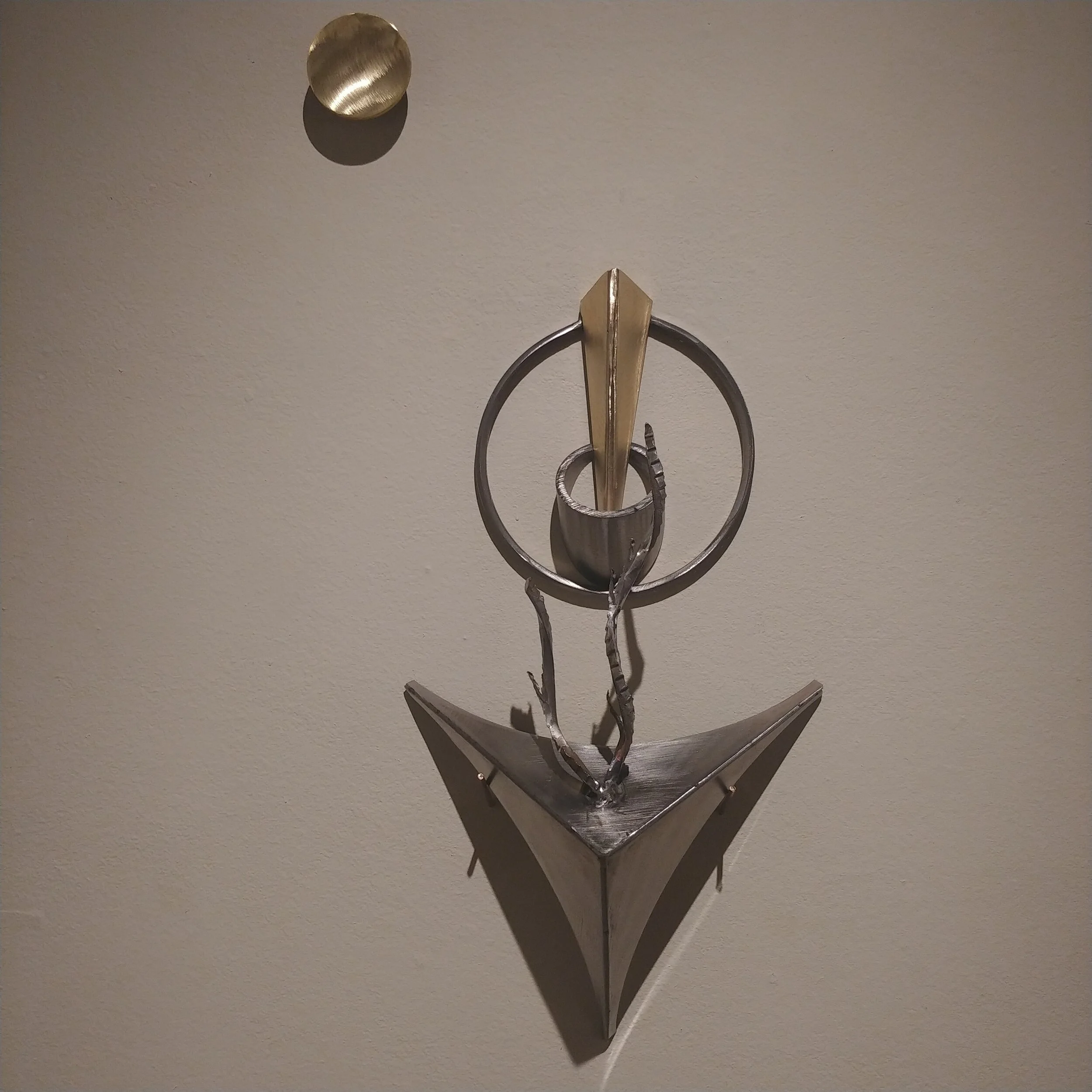 Caressing the Eternal Link (Surreal Tree Series) 
Stainless Steel and Architectural Bronze / (SWS-P 2)
